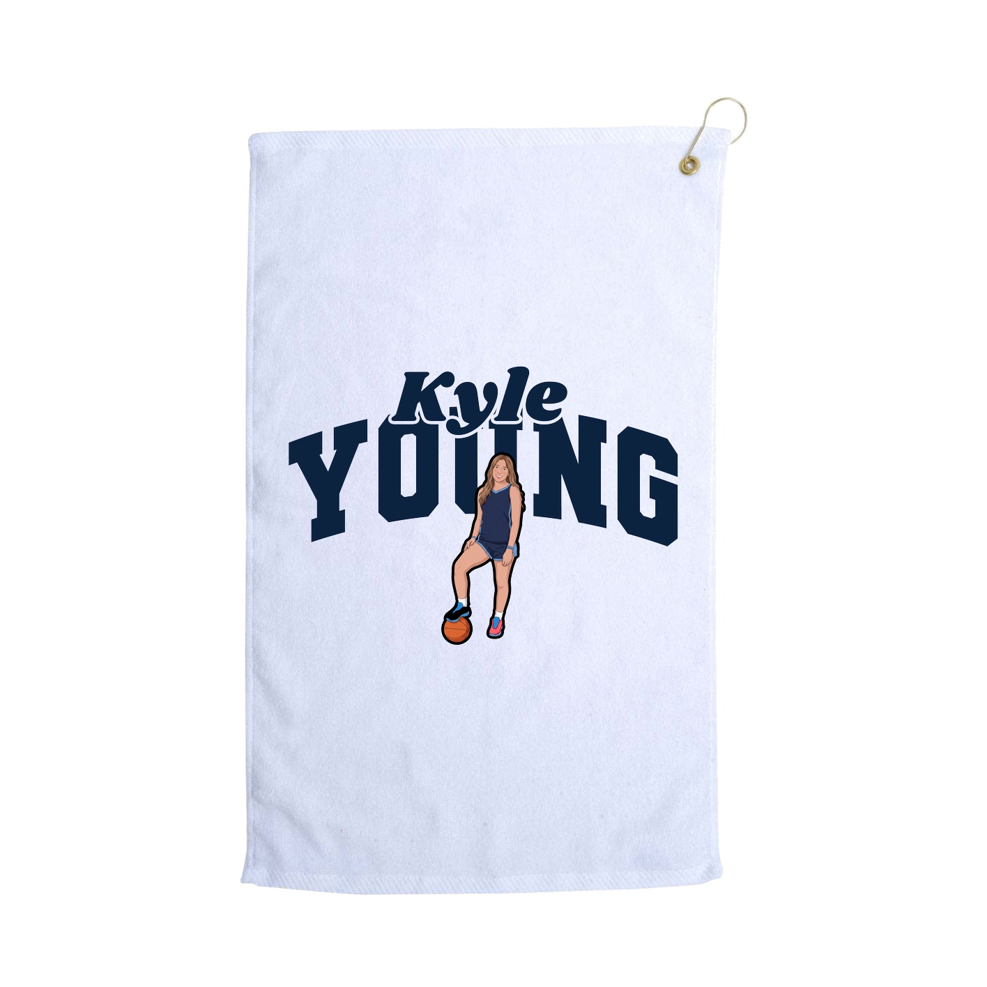 Golf Towel — Signature Arch in White
