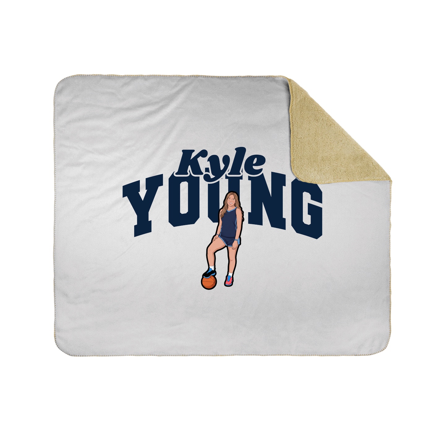 Throw Blanket — Signature Arch in White