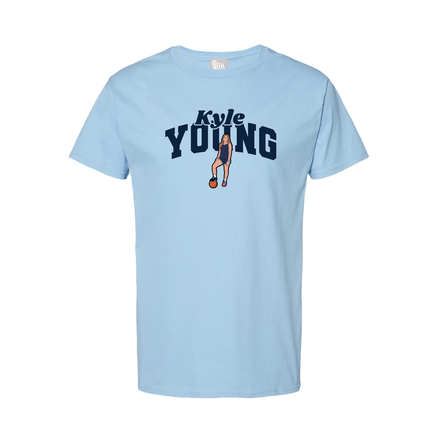 Youth Tee — Signature Arch in Light Blue