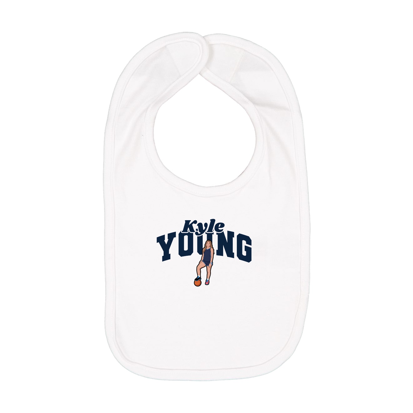 Infant Bib — Signature Arch in White