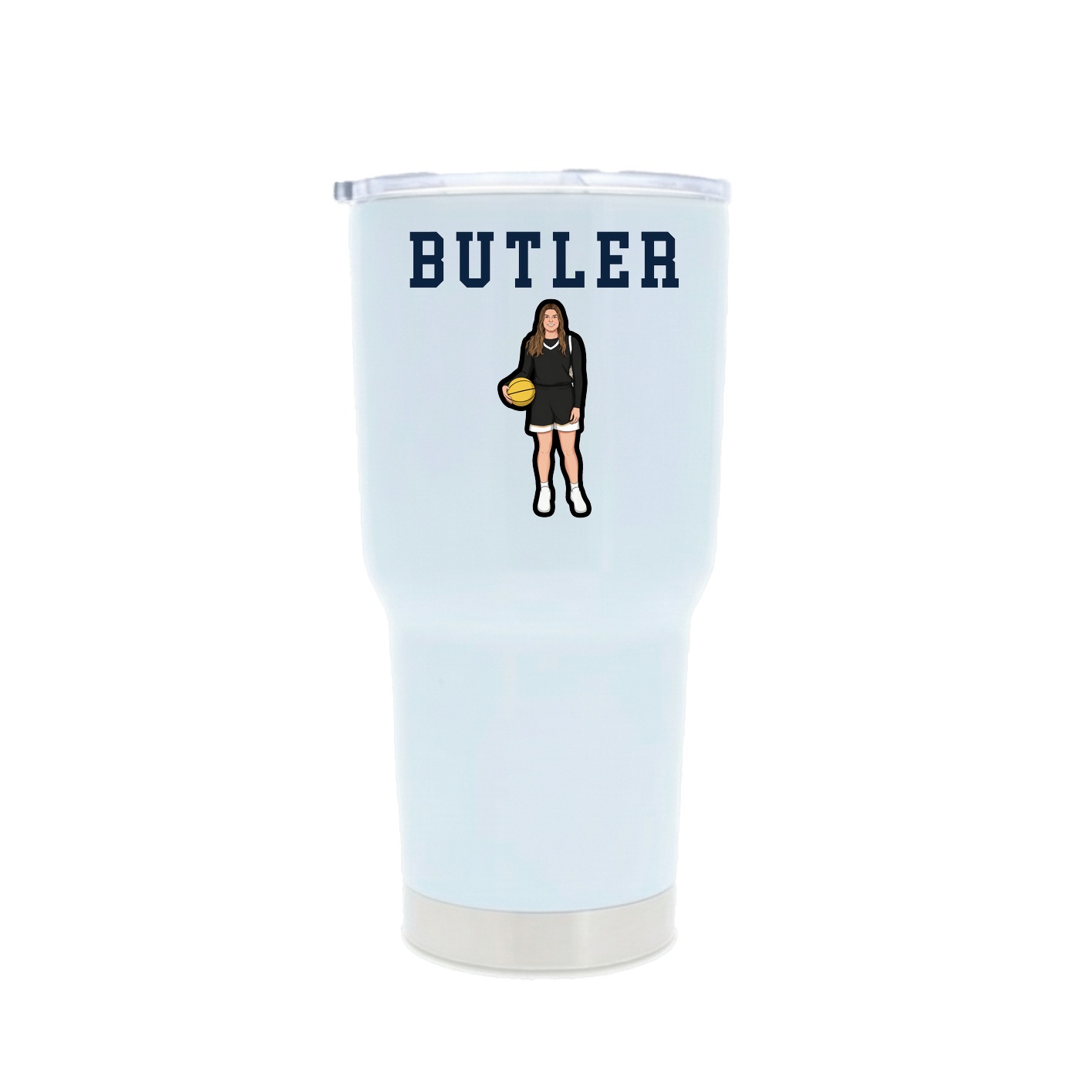 30oz Stainless Steel Tumbler — Shirsey in White