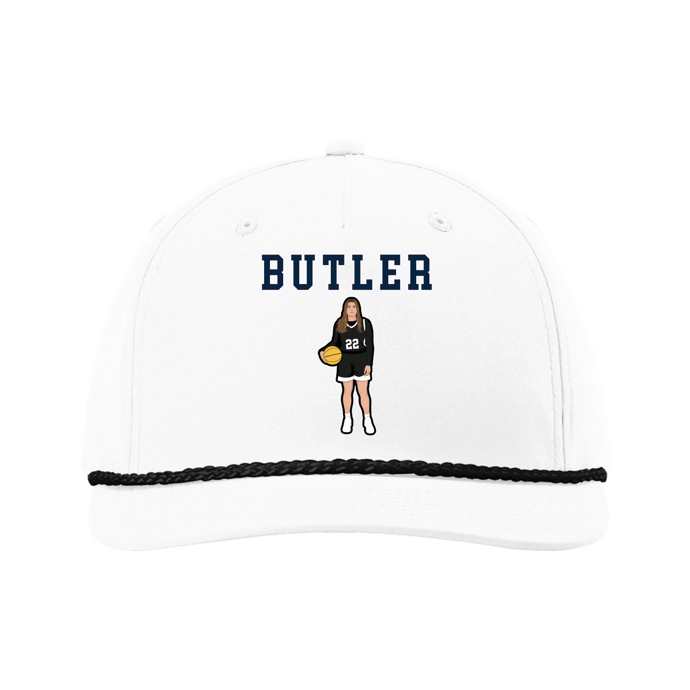 Five-Panel Classic Rope Cap — Shirsey in White