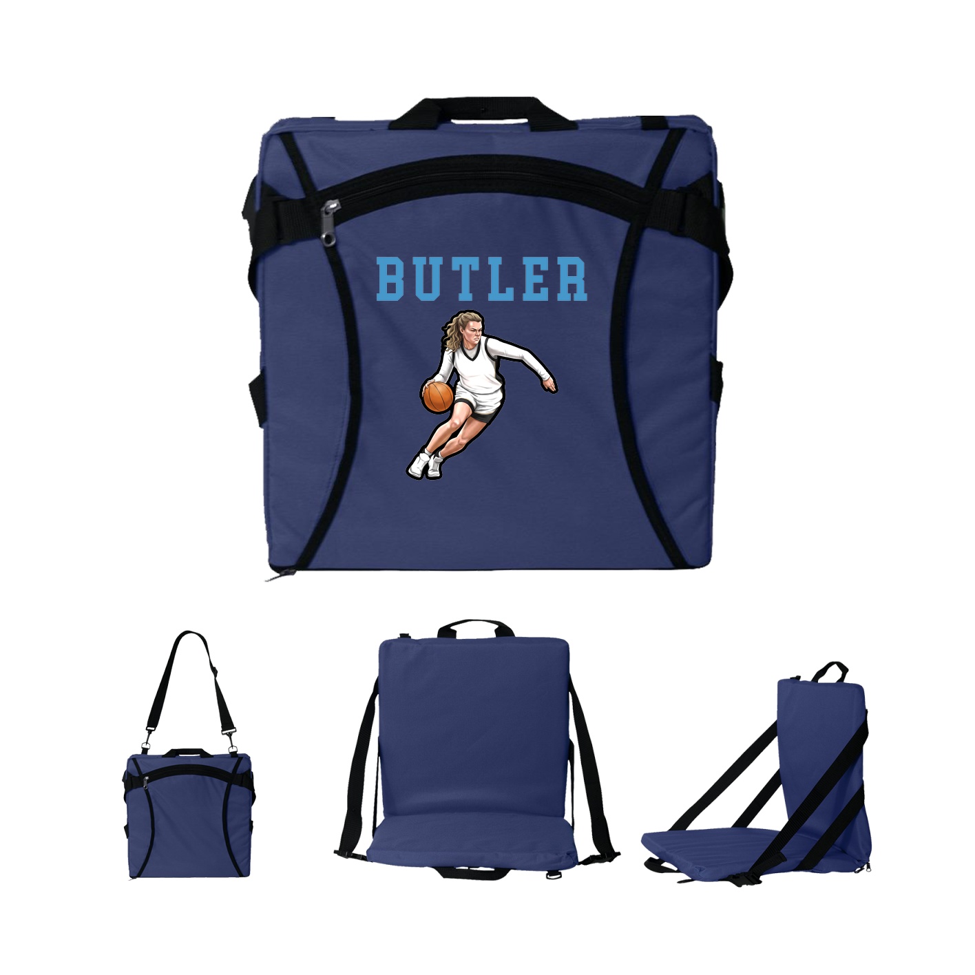 Folding Stadium Seat — Shirsey in Navy