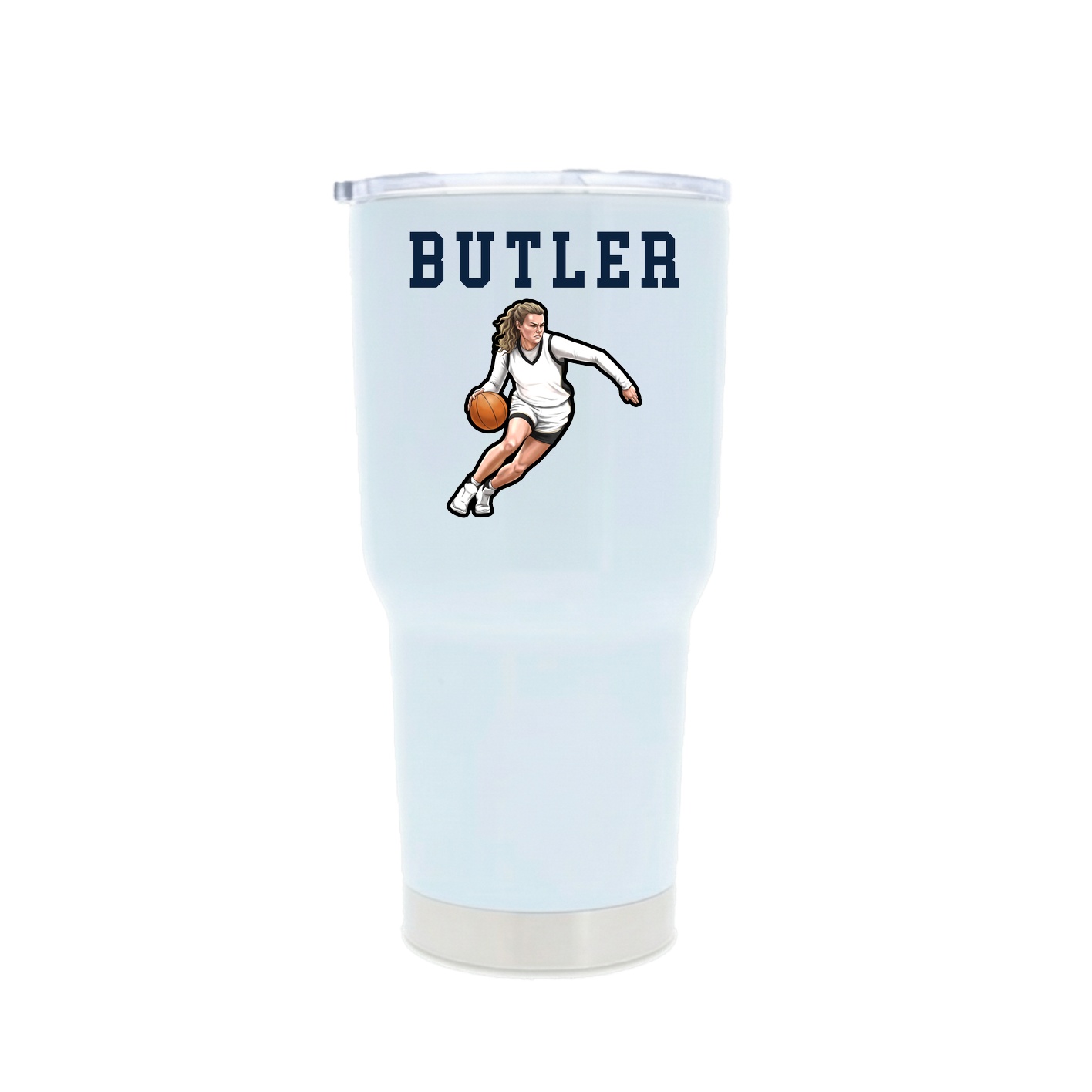 30oz Stainless Steel Tumbler — Shirsey in White