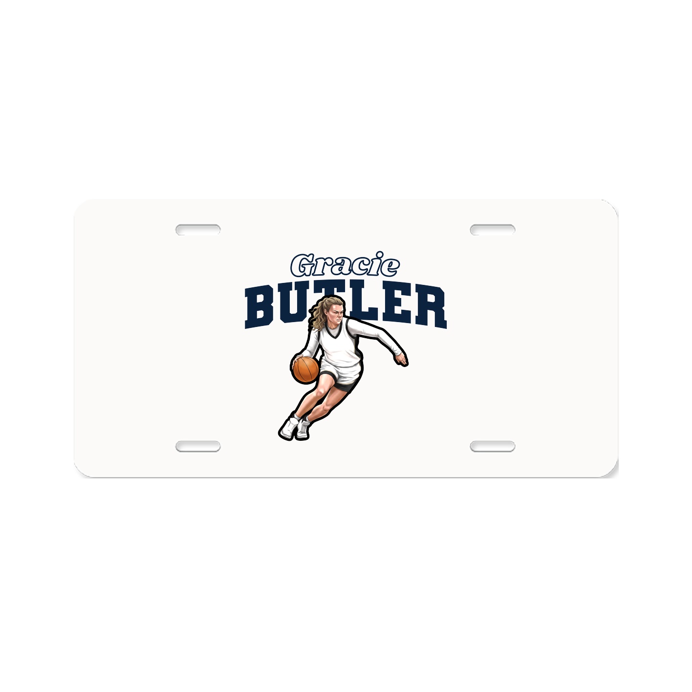 License Plate — Name Arch in Classic