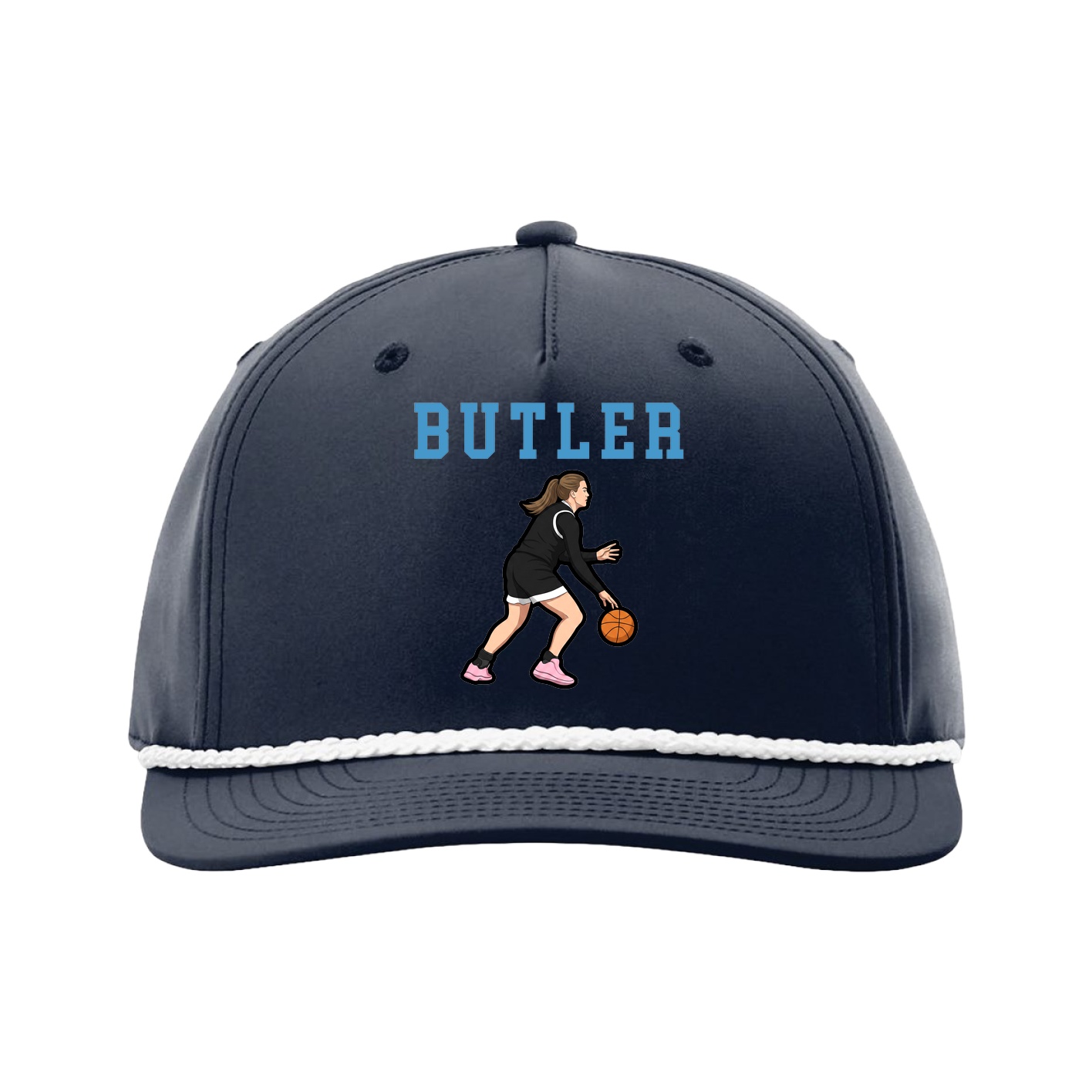 Five-Panel Classic Rope Cap — Shirsey in Navy