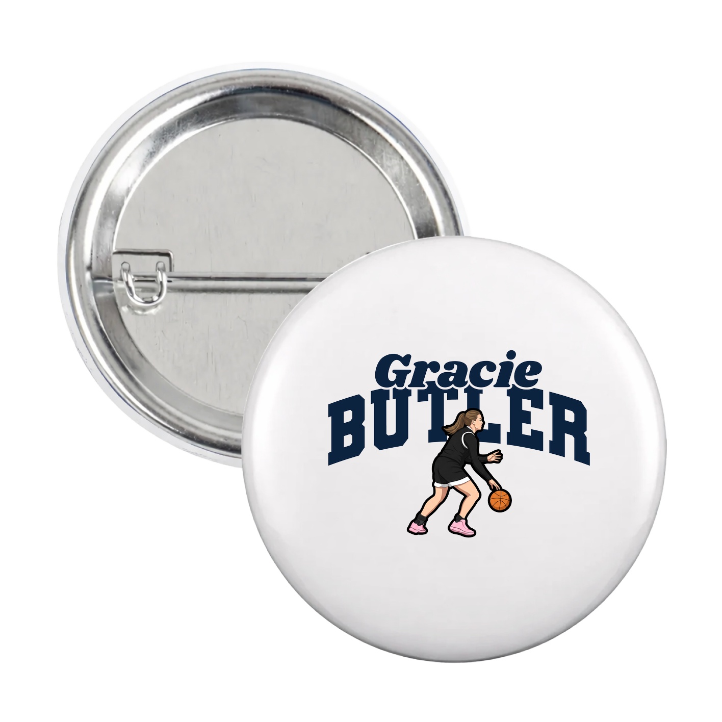 Game Day Button — Signature Arch in White