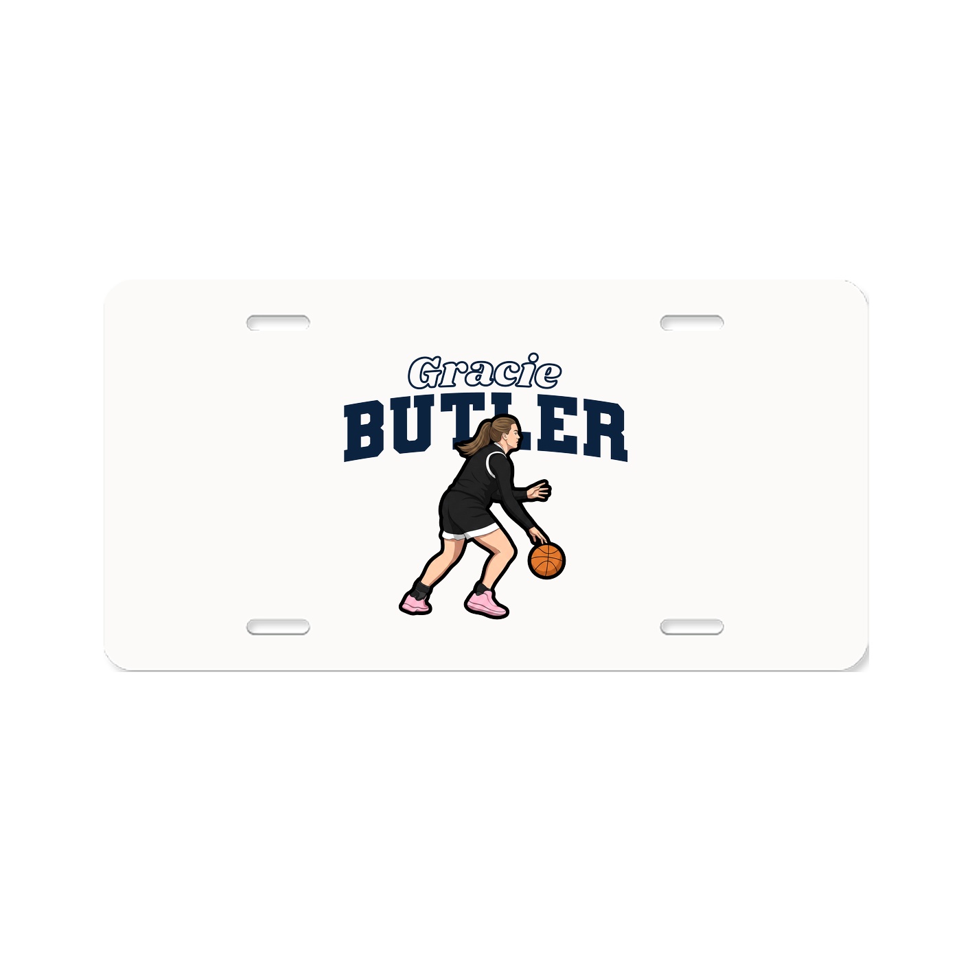 License Plate — Name Arch in Classic