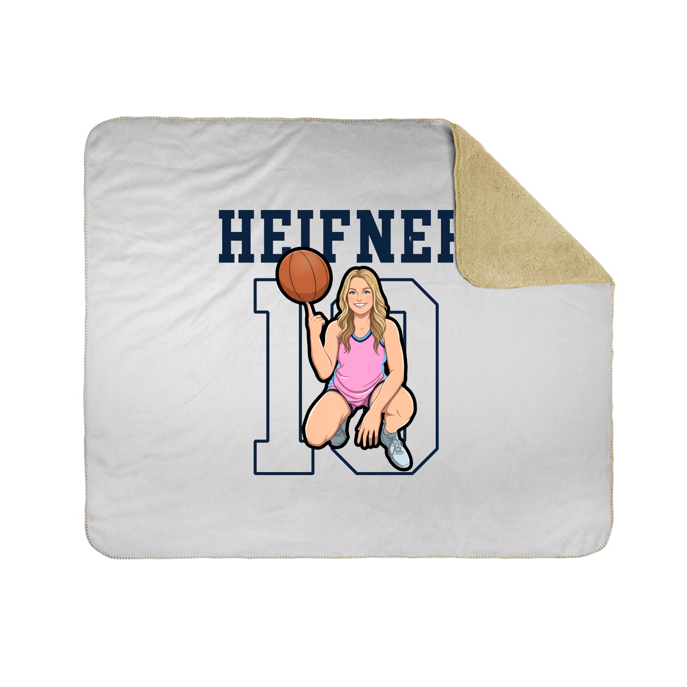 Throw Blanket — Shirsey in White
