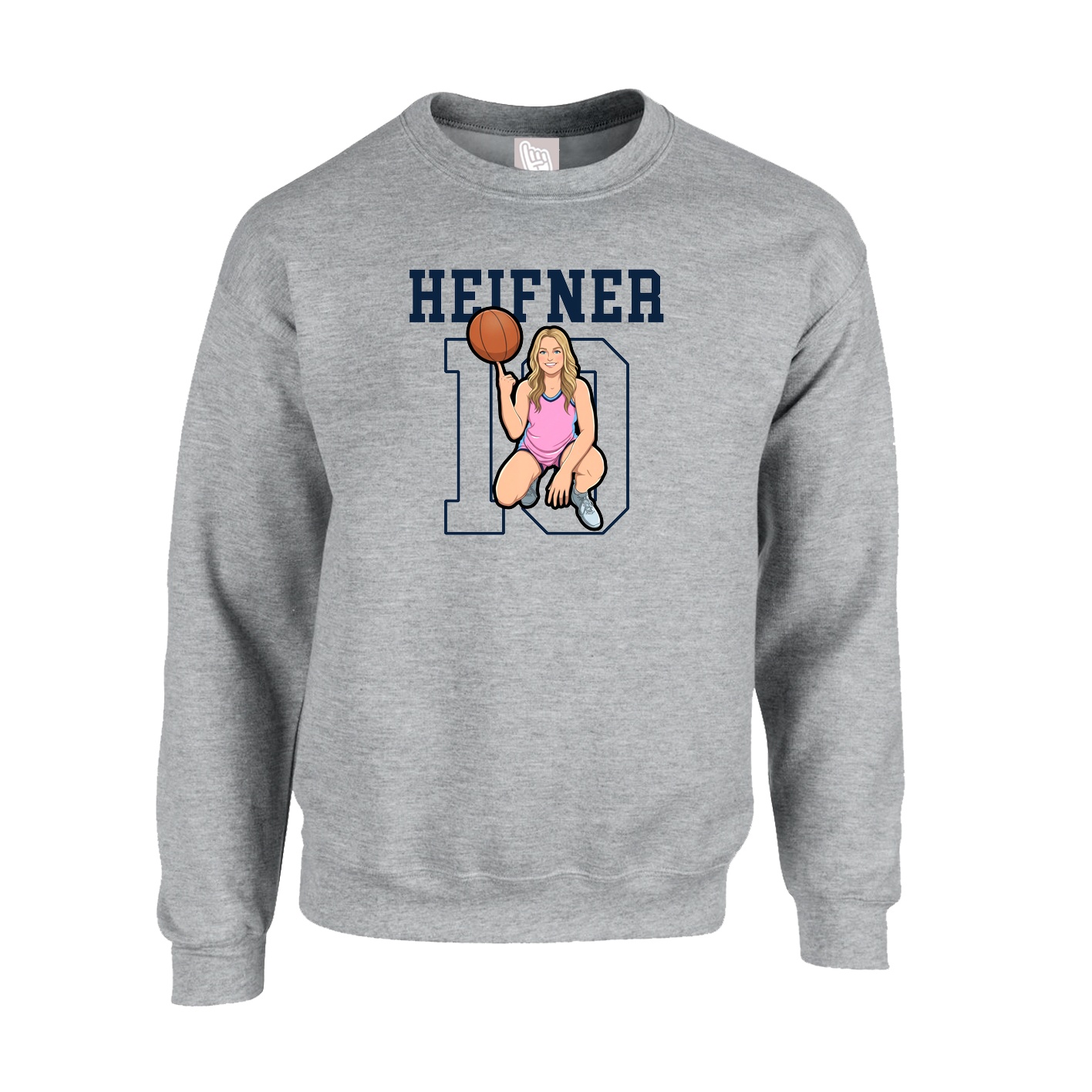 Fleece Crew — Shirsey in Grey