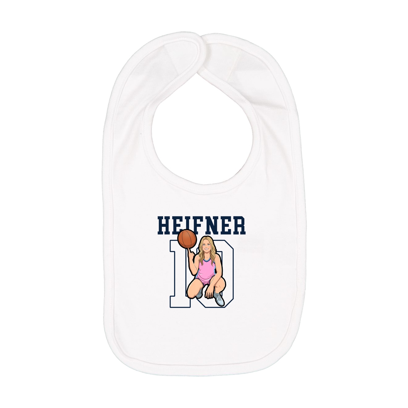 Infant Bib — Shirsey in White
