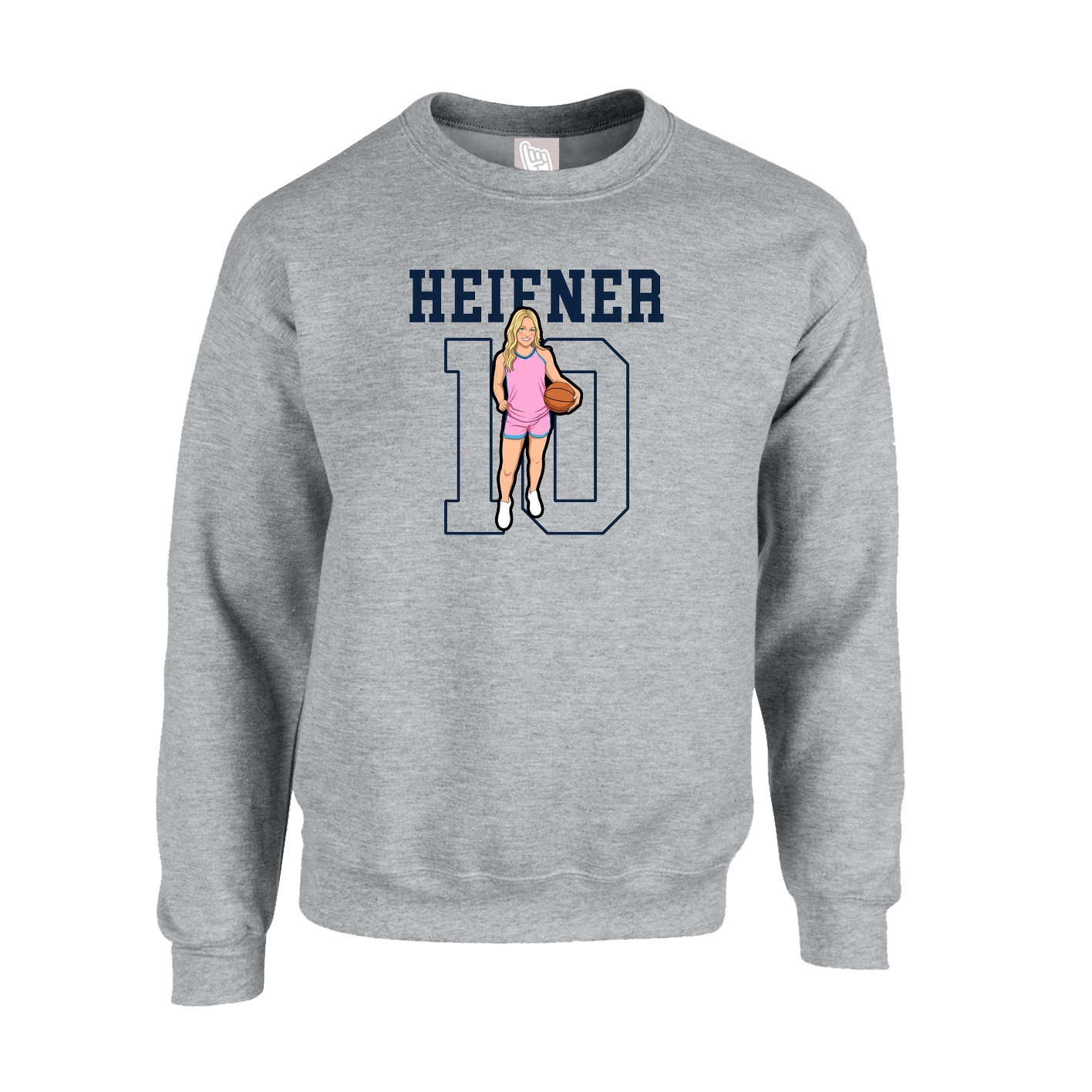 Fleece Crew — Shirsey in Grey