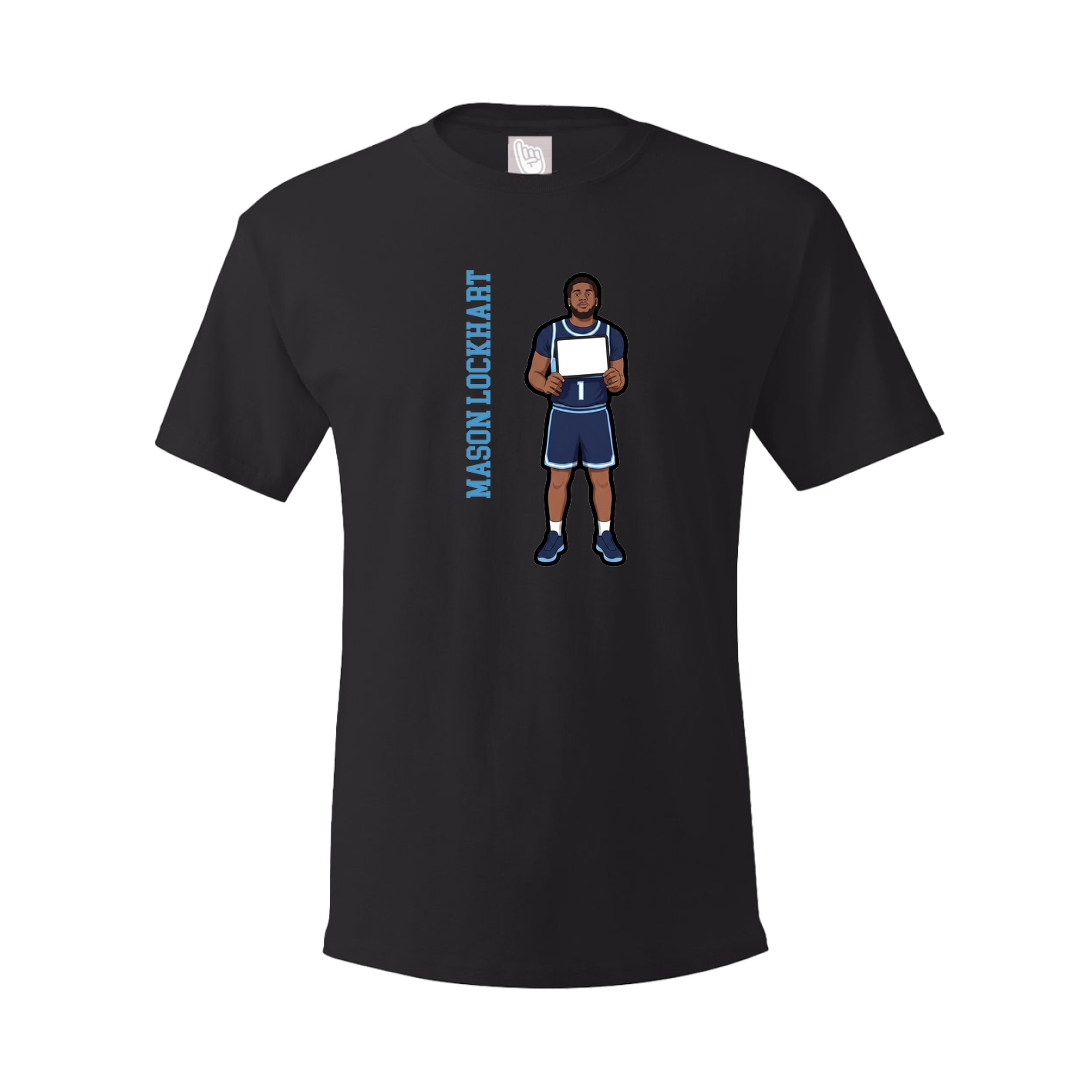 Youth Tee — Name Vertical in Black