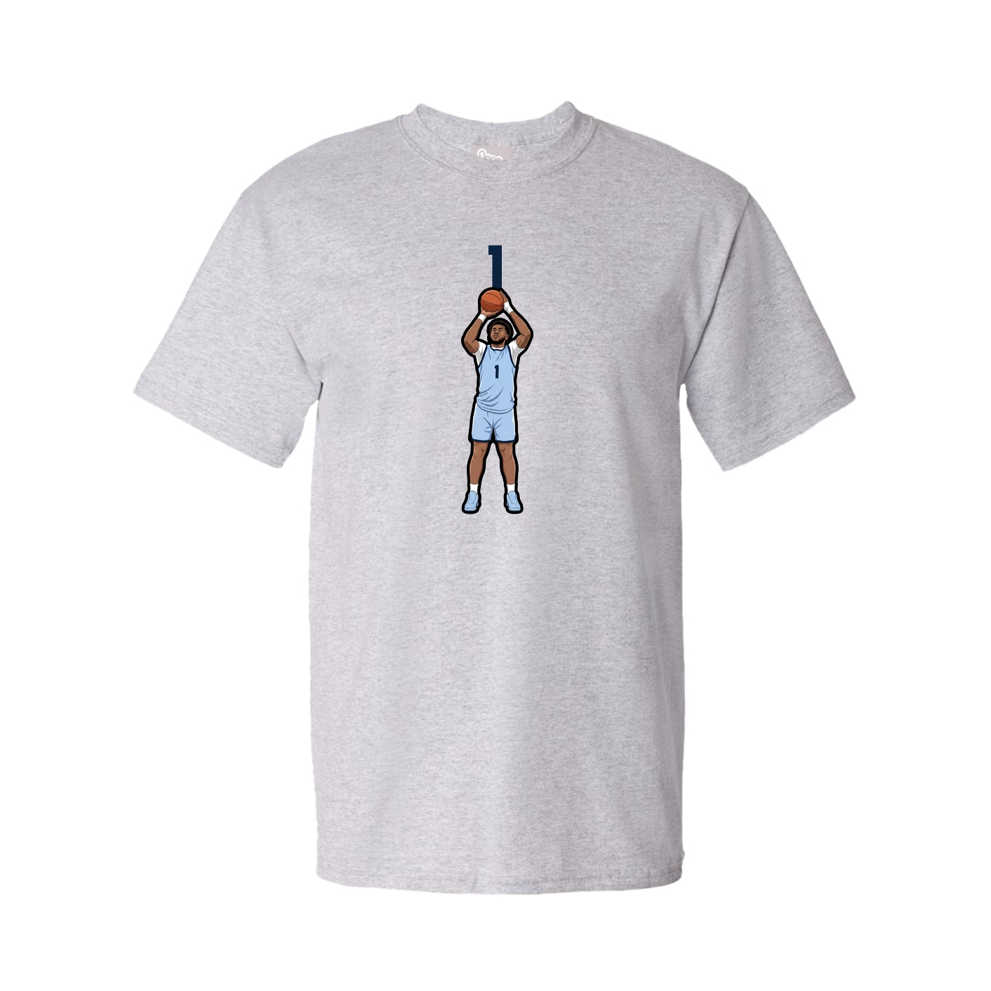 Youth Tee — Number Top in Grey
