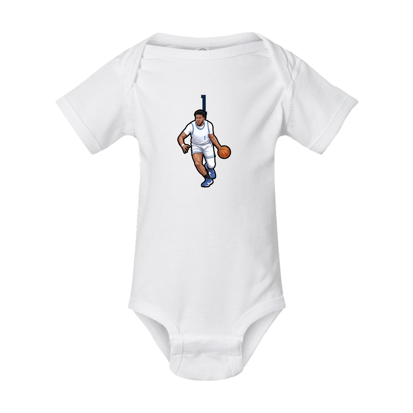 Baby Onesie — Number Top in White
