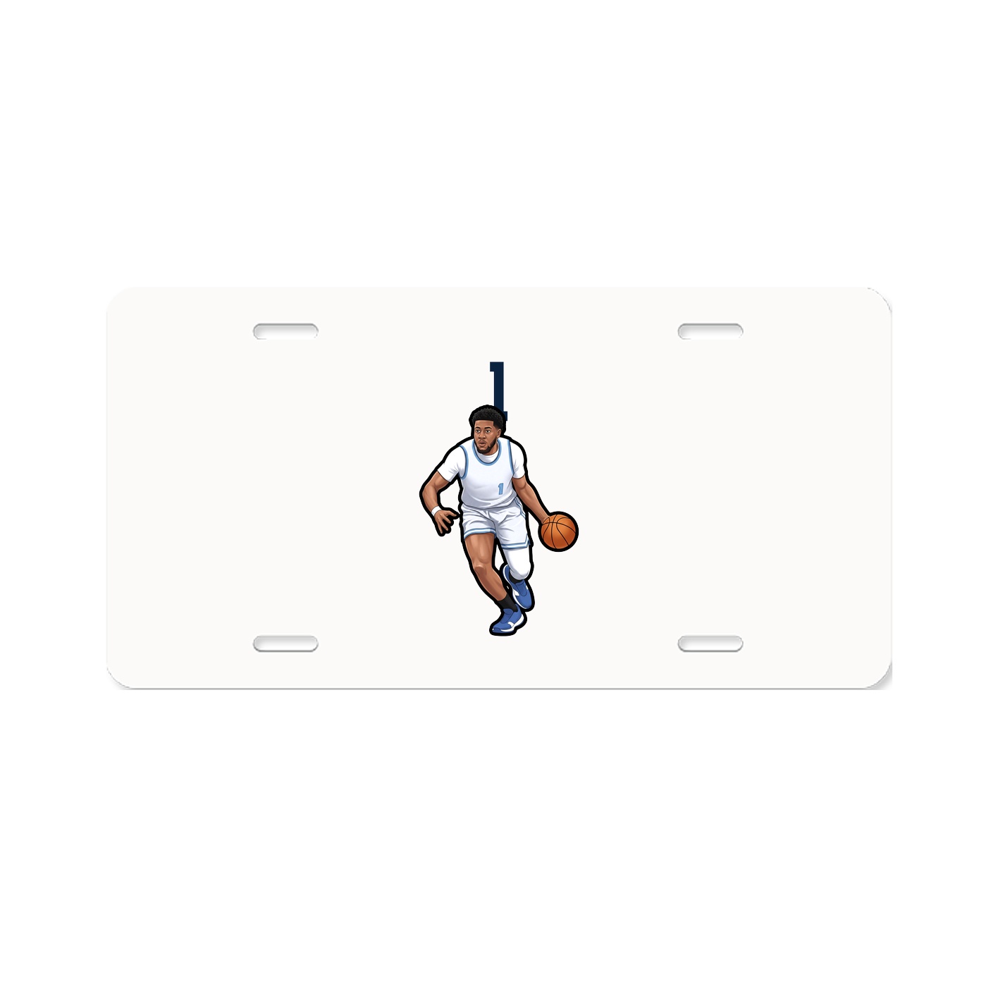 License Plate — Number Top in Classic