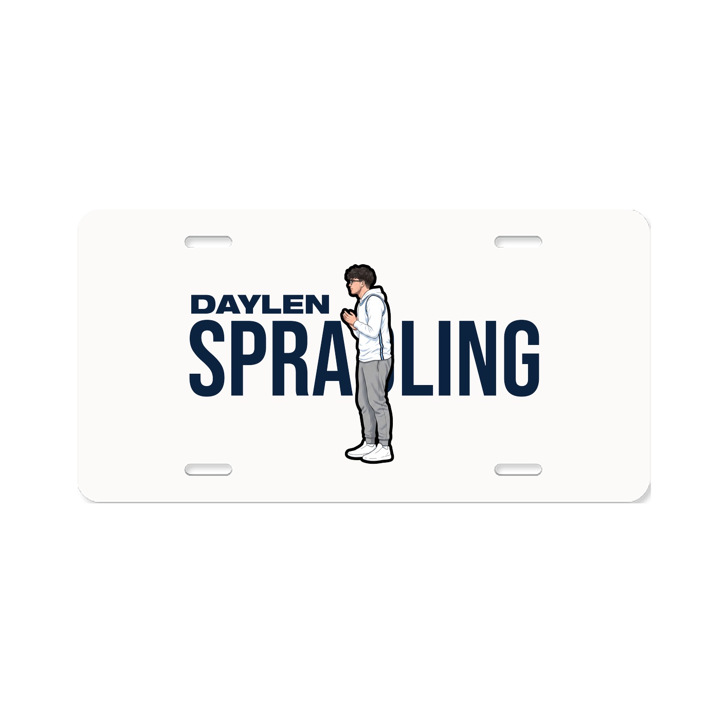 License Plate — Player Name in Classic