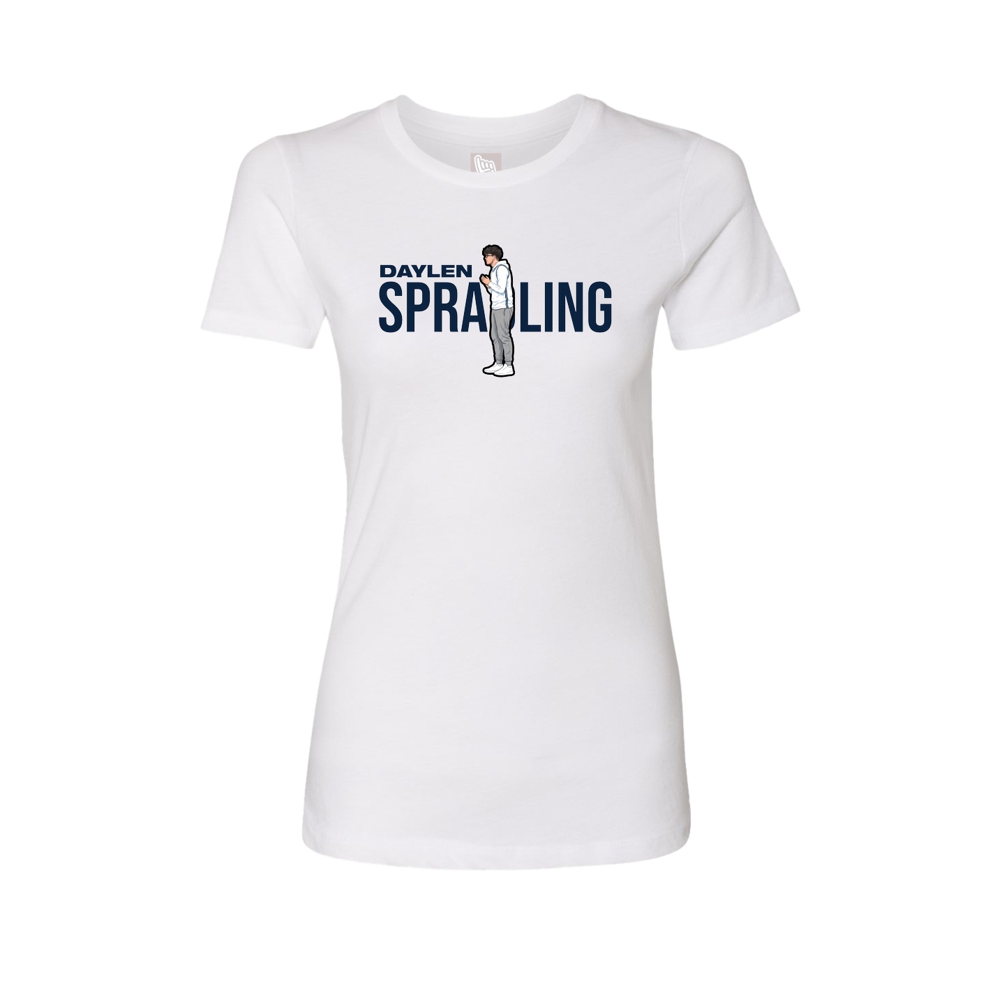 Womens Tee — Player Name in White