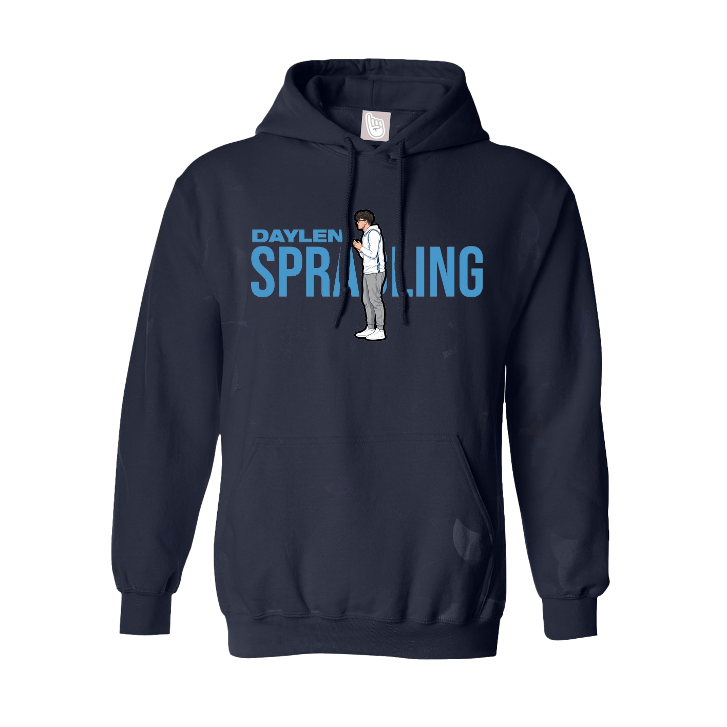 Hoodie — Player Name in Navy