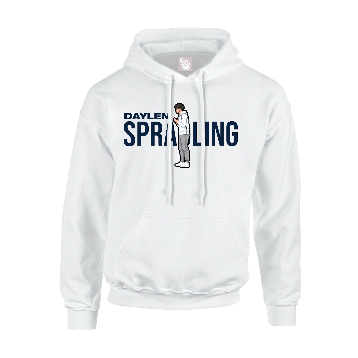 Hoodie — Player Name in White