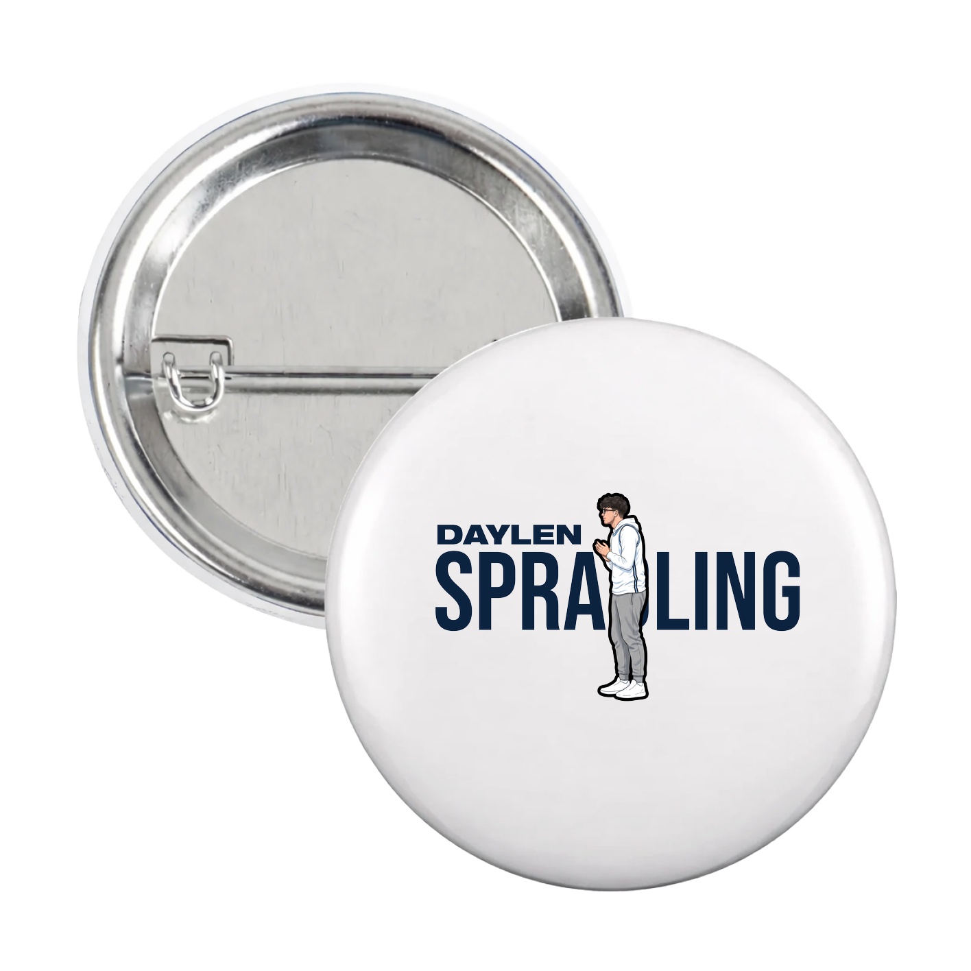 Game Day Button — Player Name in White