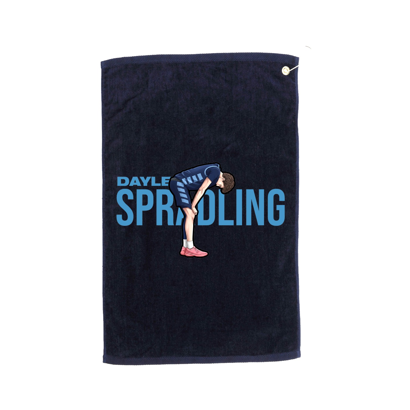 Golf Towel — Player Name in Navy