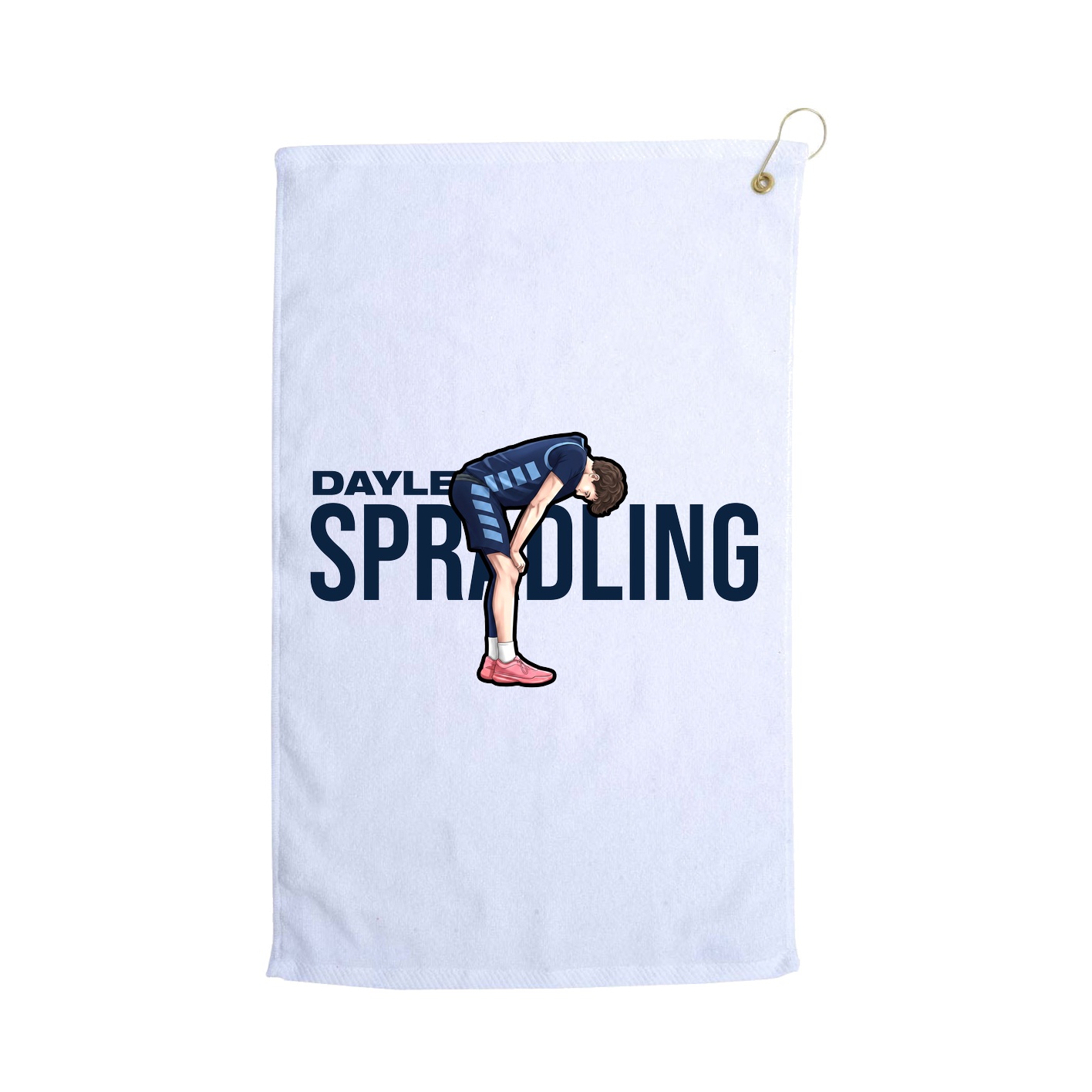 Golf Towel — Player Name in White