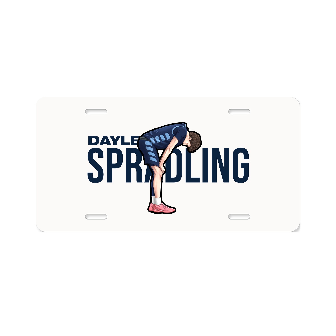 License Plate — Player Name in Classic