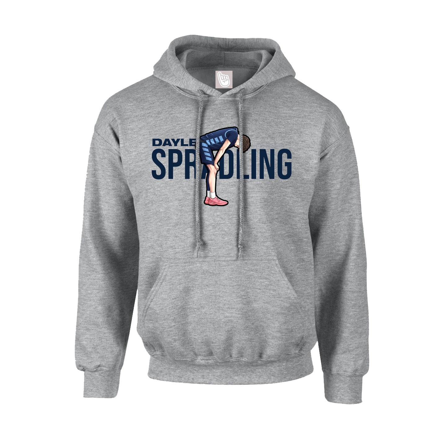 Youth Hoodie — Player Name in Grey