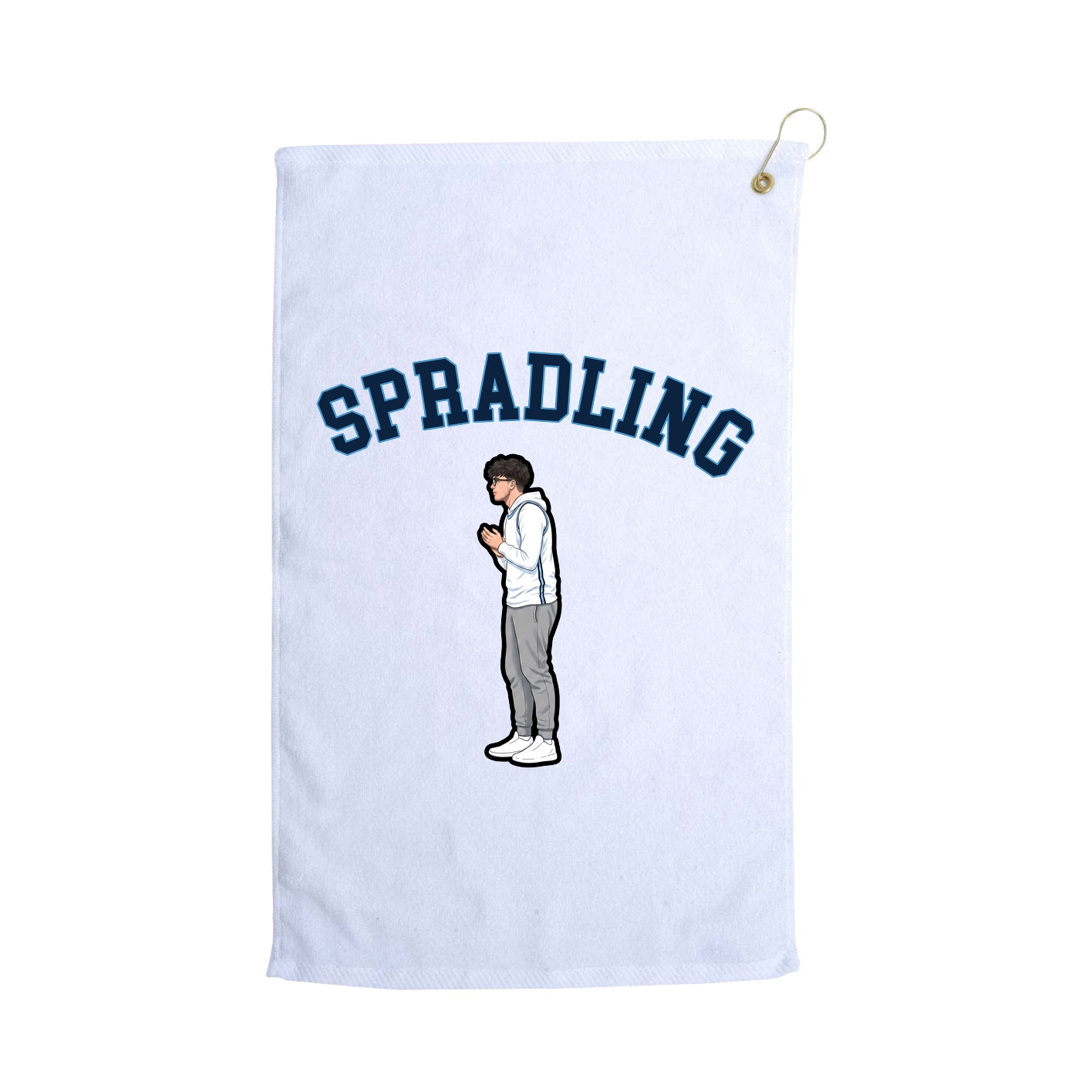 Golf Towel — Shirsey Arch in White