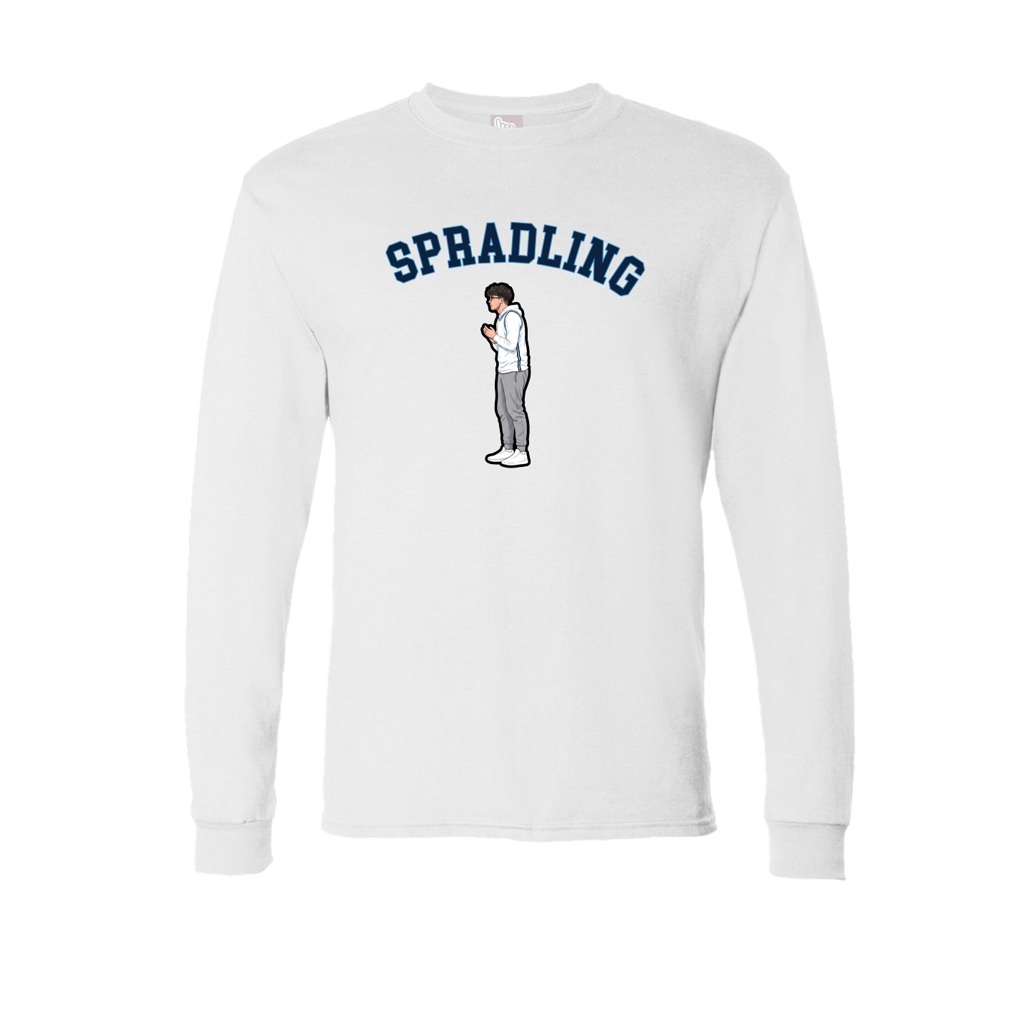 Long Sleeve Tee — Shirsey Arch in White