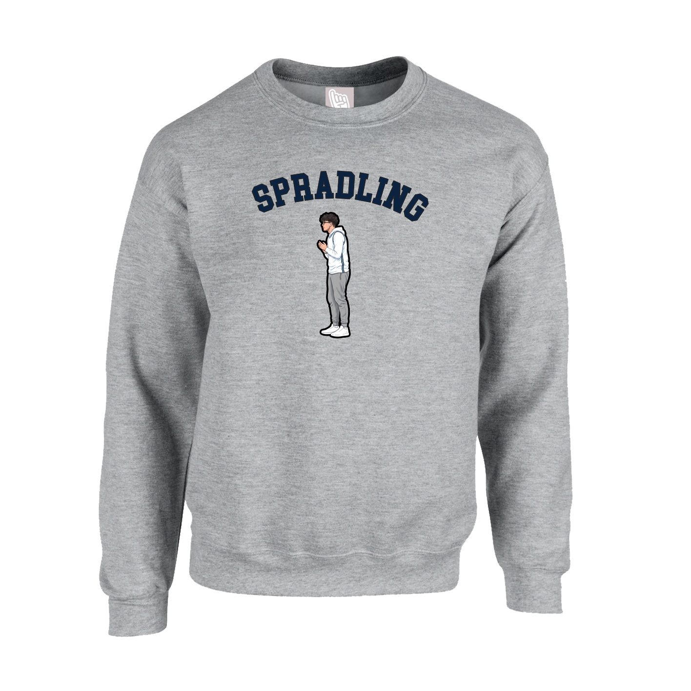Fleece Crew — Shirsey Arch in Grey