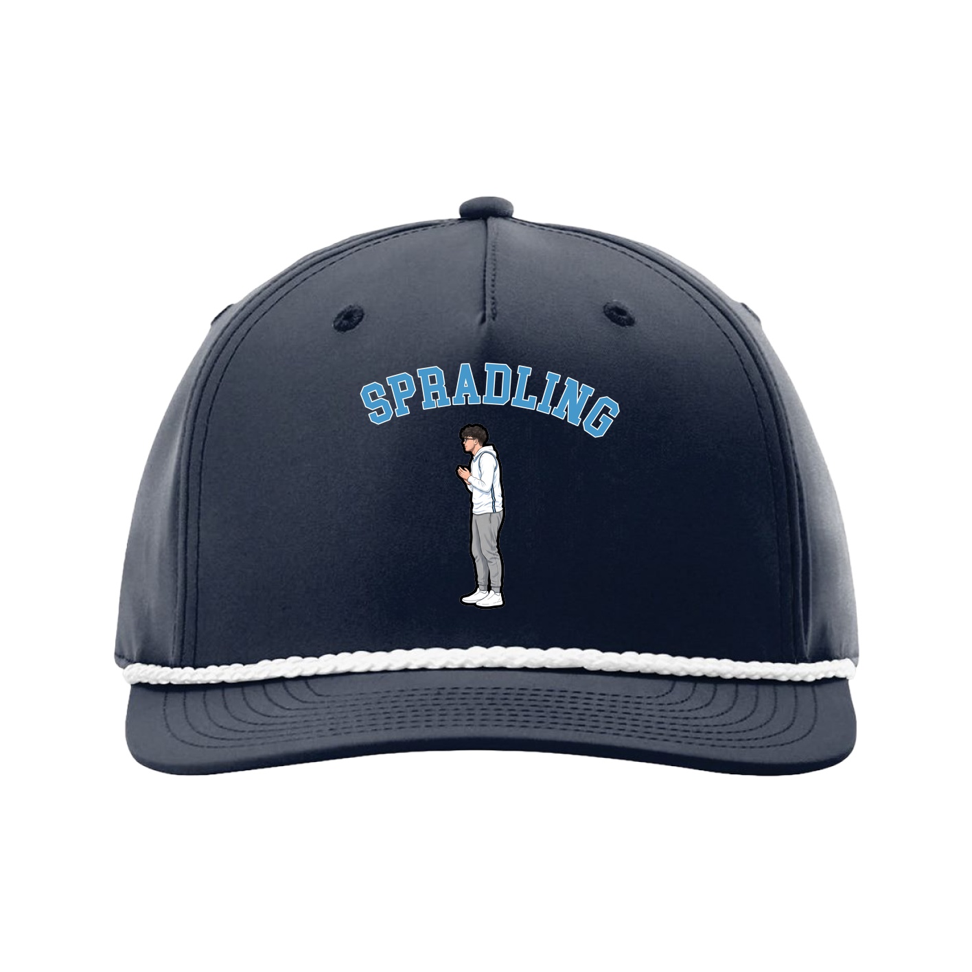 Five-Panel Classic Rope Cap — Shirsey Arch in Navy