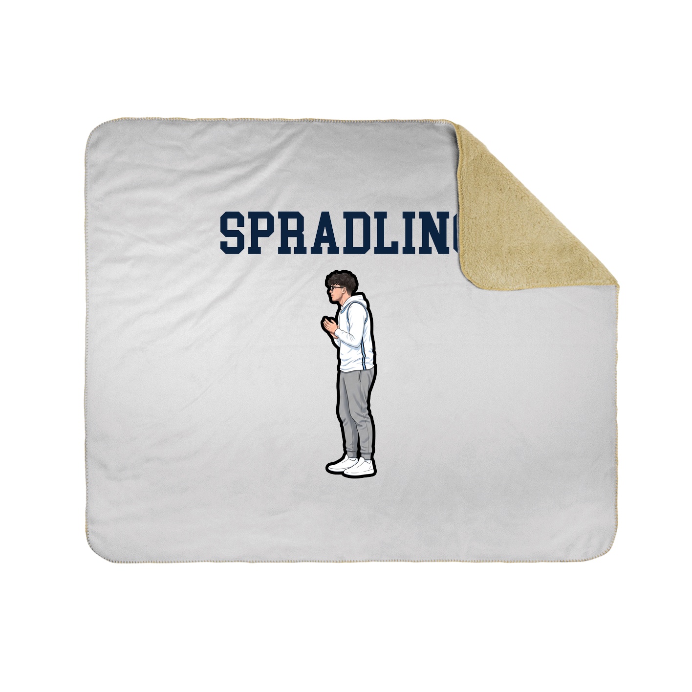 Throw Blanket — Shirsey in White