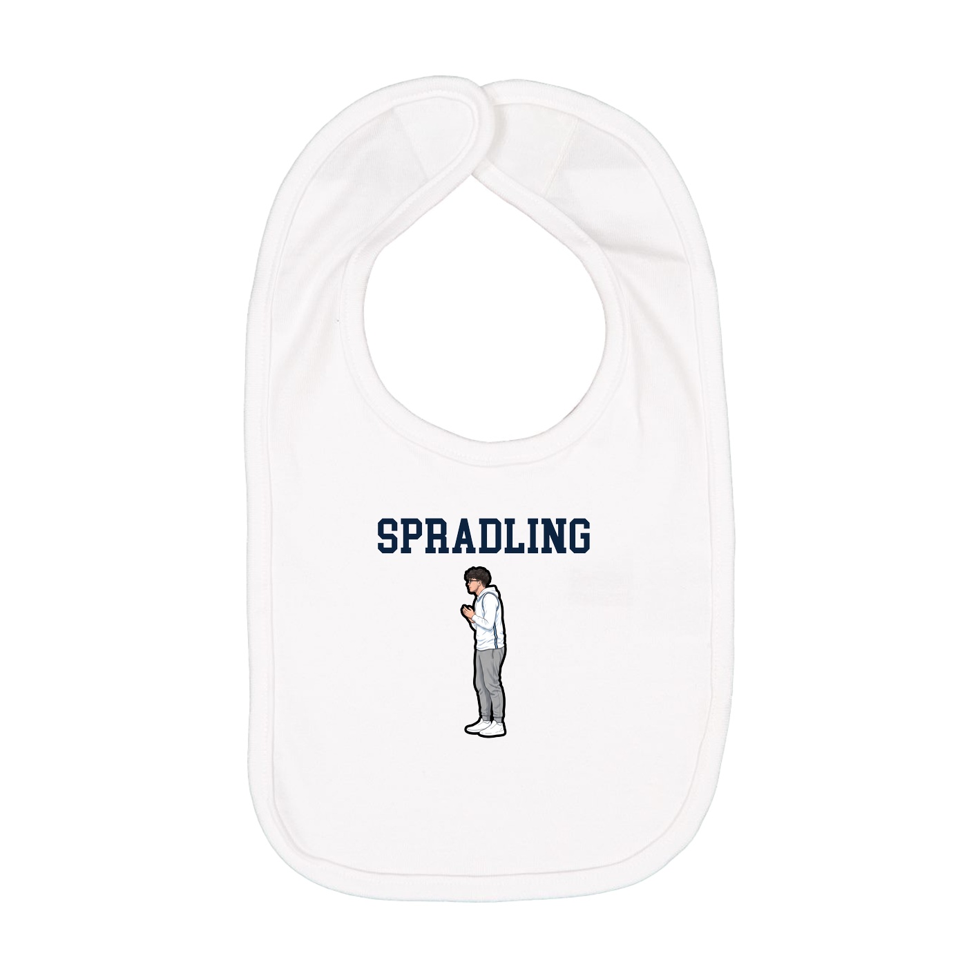 Infant Bib — Shirsey in White