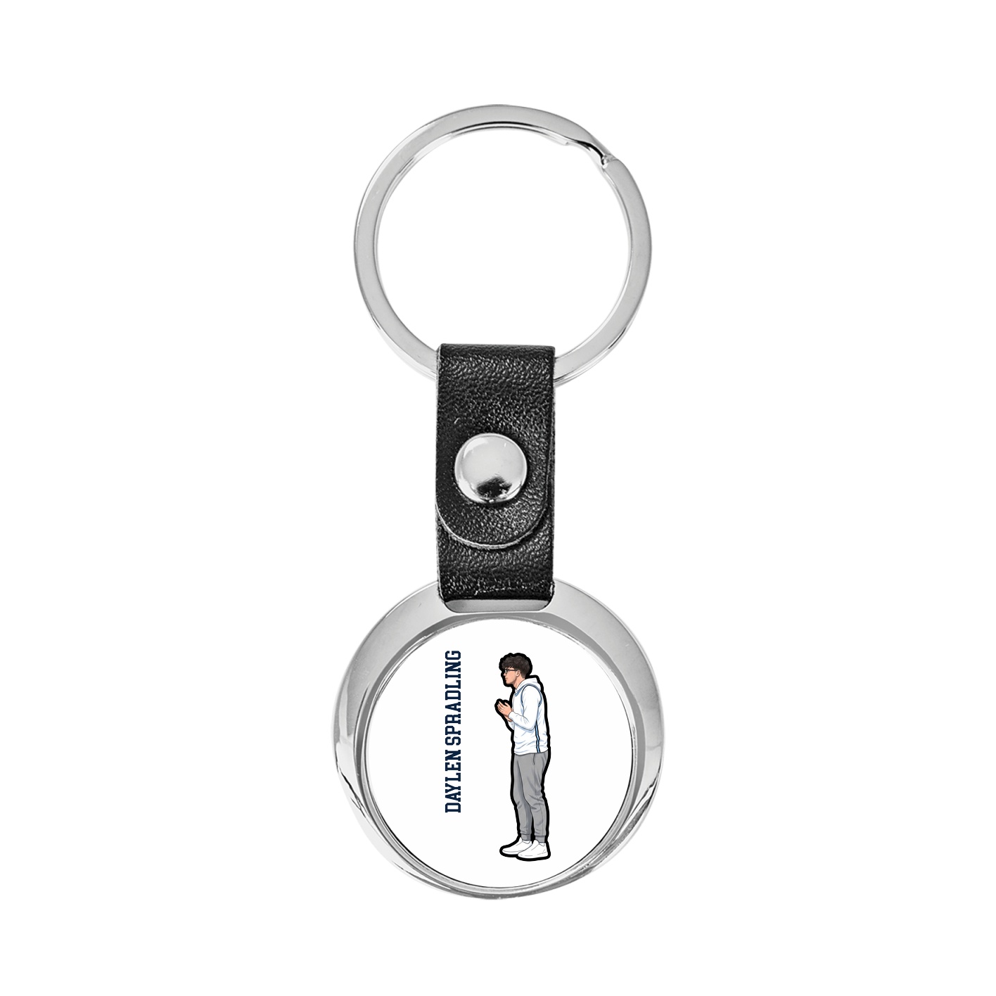 Key Chain — Name Vertical in Classic