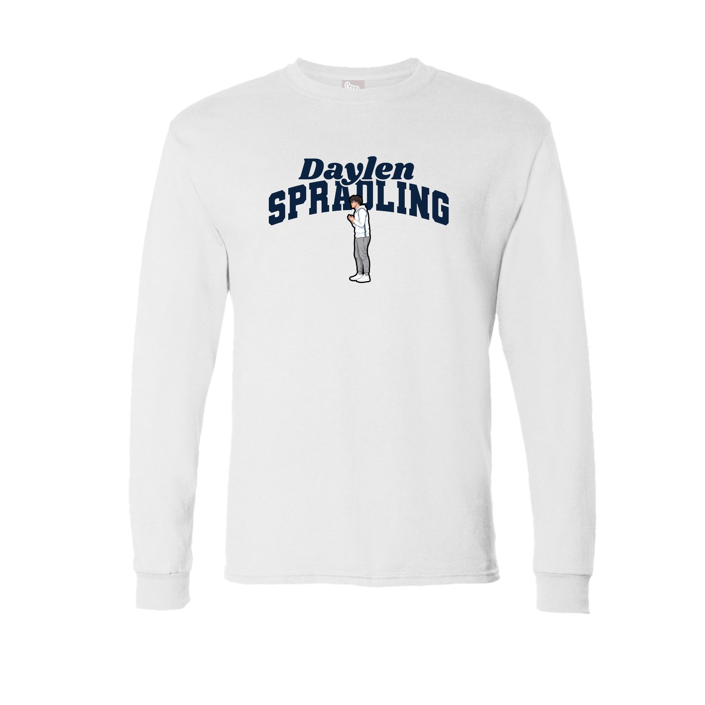 Long Sleeve Tee — Signature Arch in White