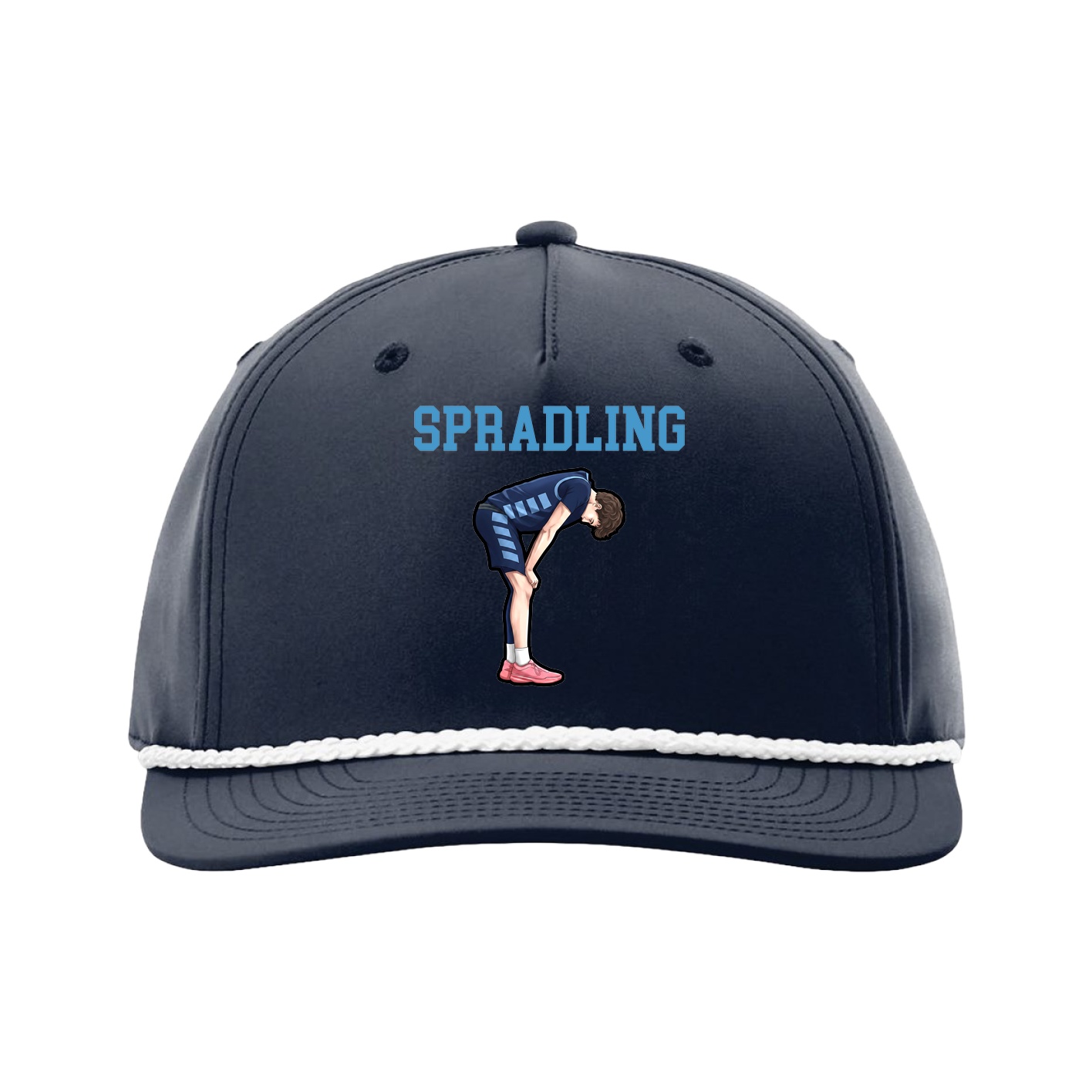 Five-Panel Classic Rope Cap — Shirsey in Navy
