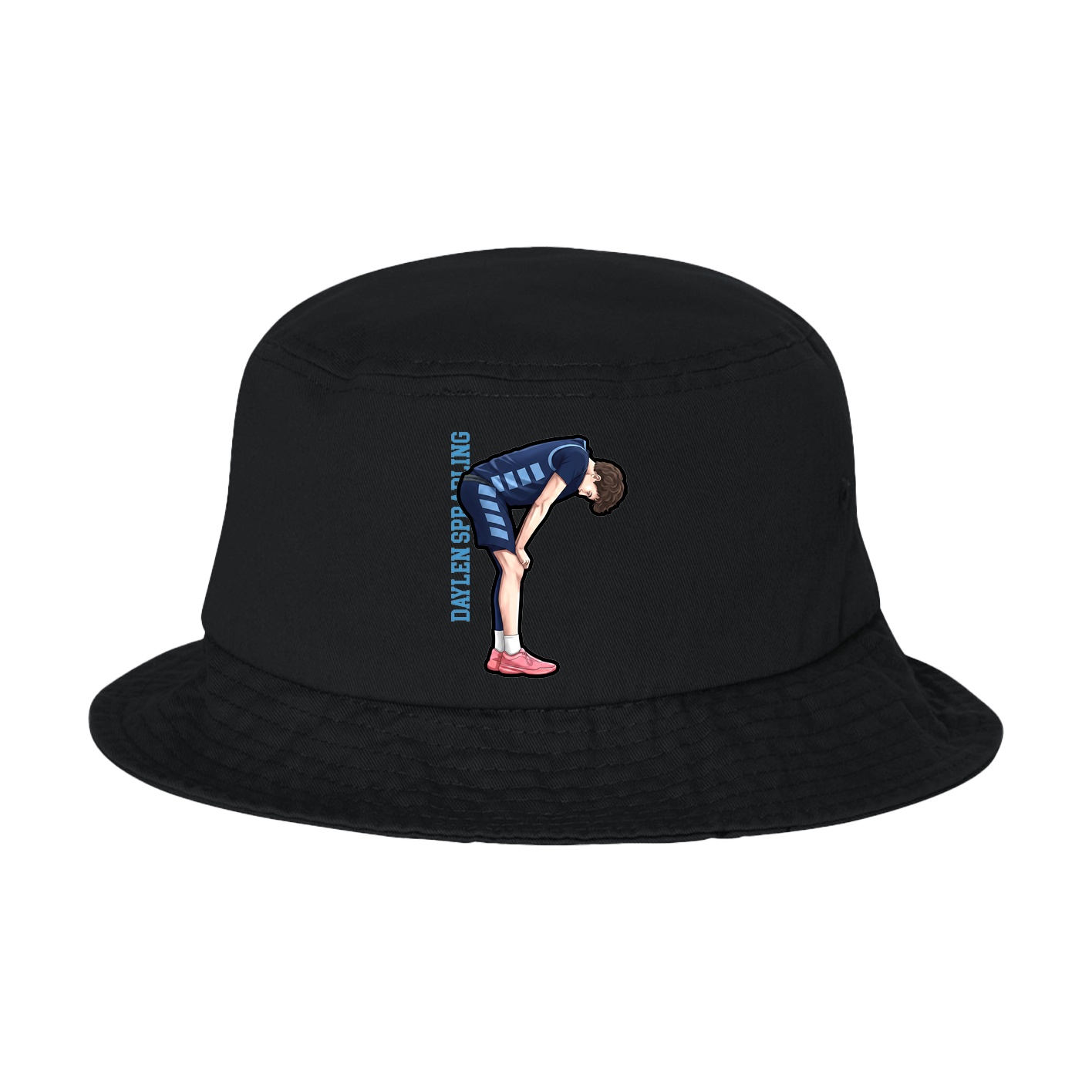 Bucket Cap — Name Vertical in Black