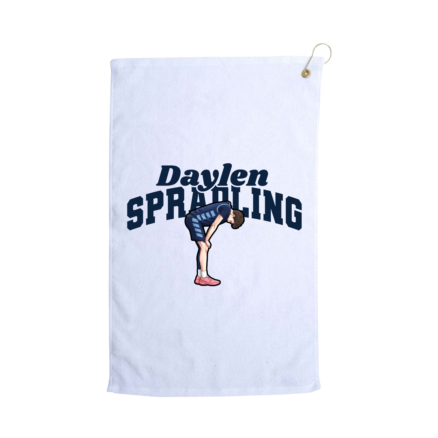 Golf Towel — Signature Arch in White