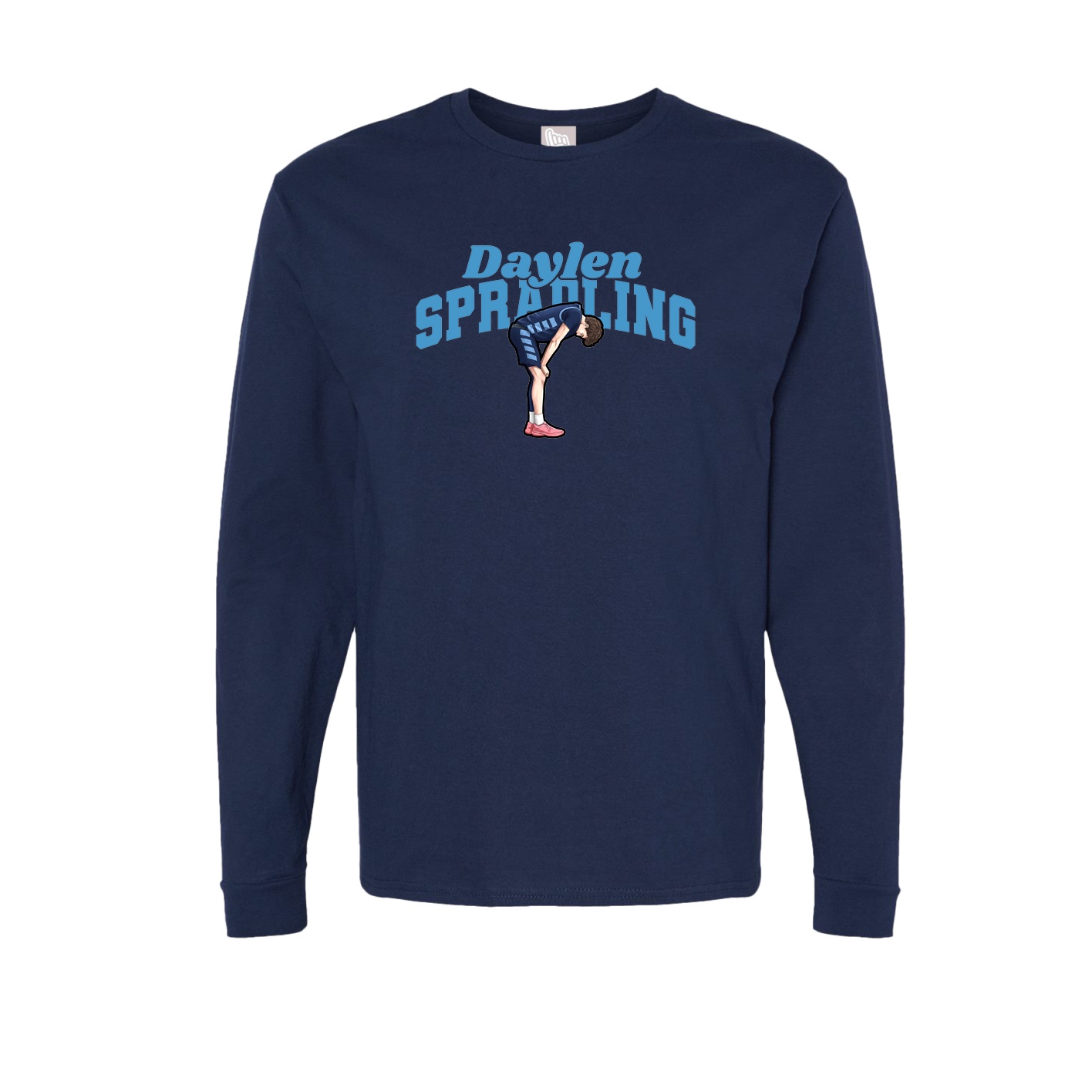 Long Sleeve Tee — Signature Arch in Navy