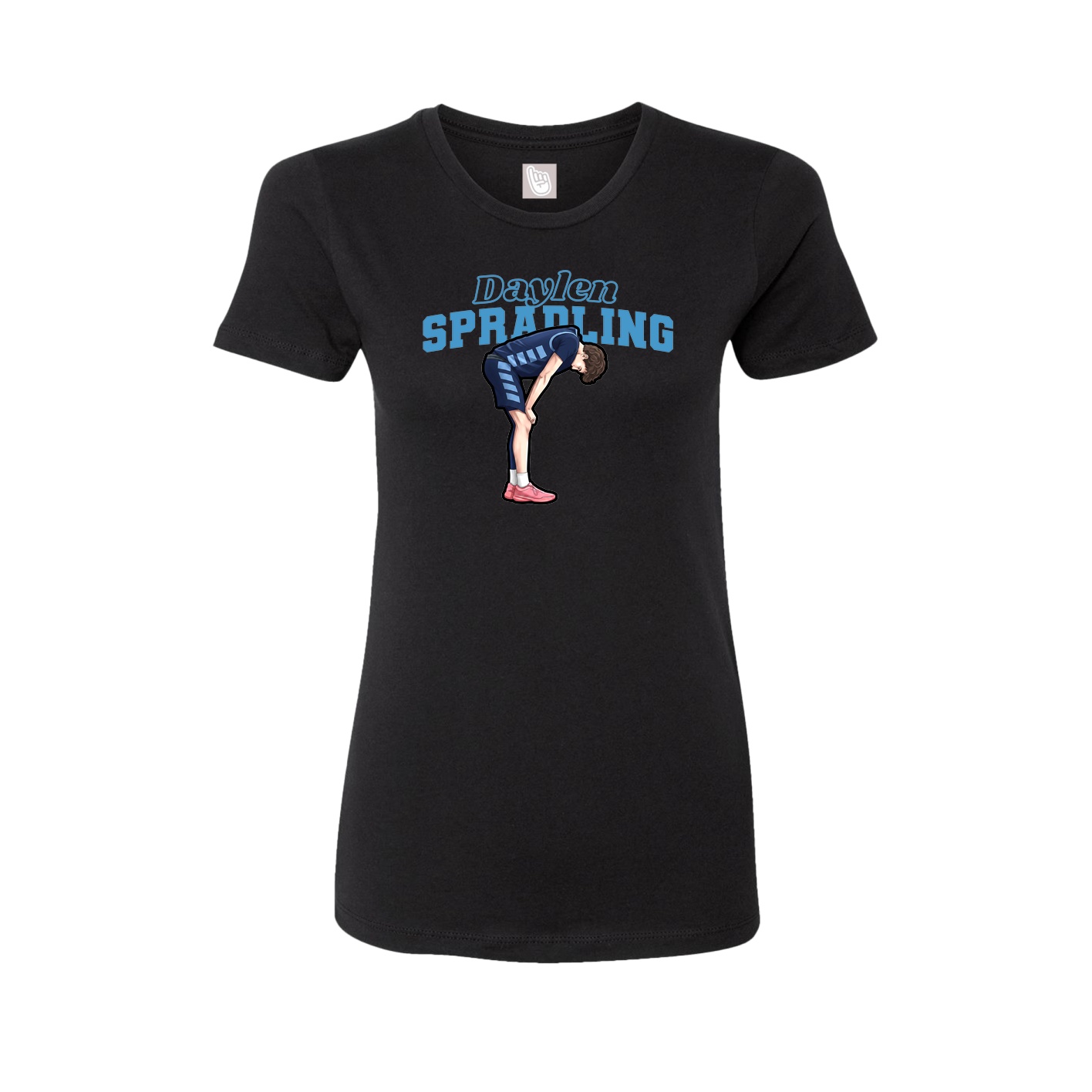 Womens Tee — Name Arch in Black