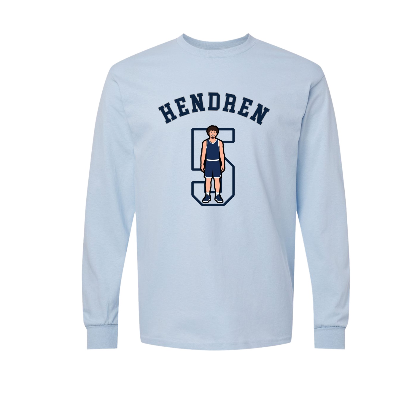 Long Sleeve Tee — Shirsey Arch in Light Blue