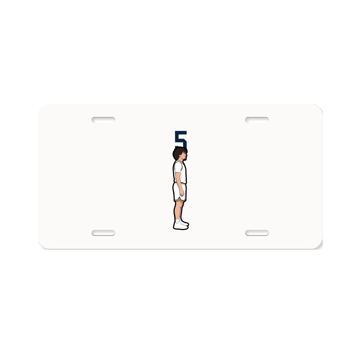 License Plate — Number Top in Classic