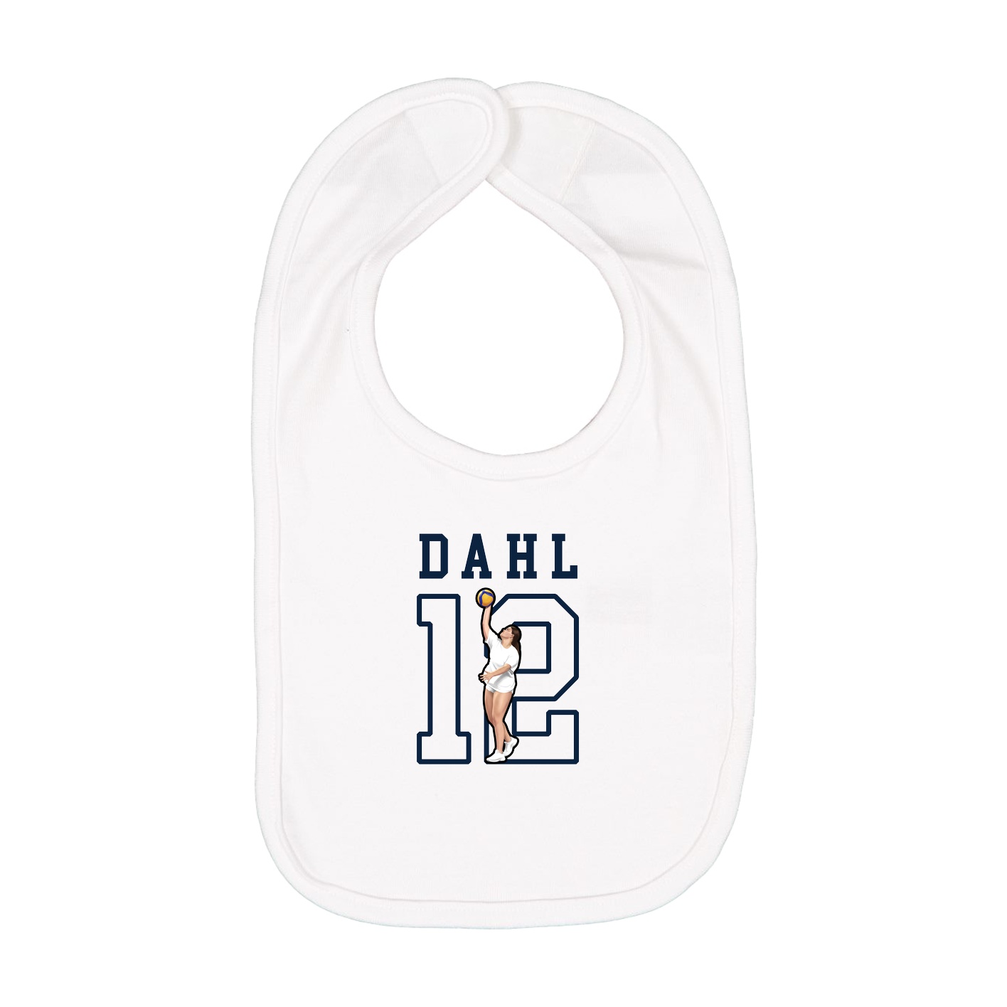 Infant Bib — Shirsey in White