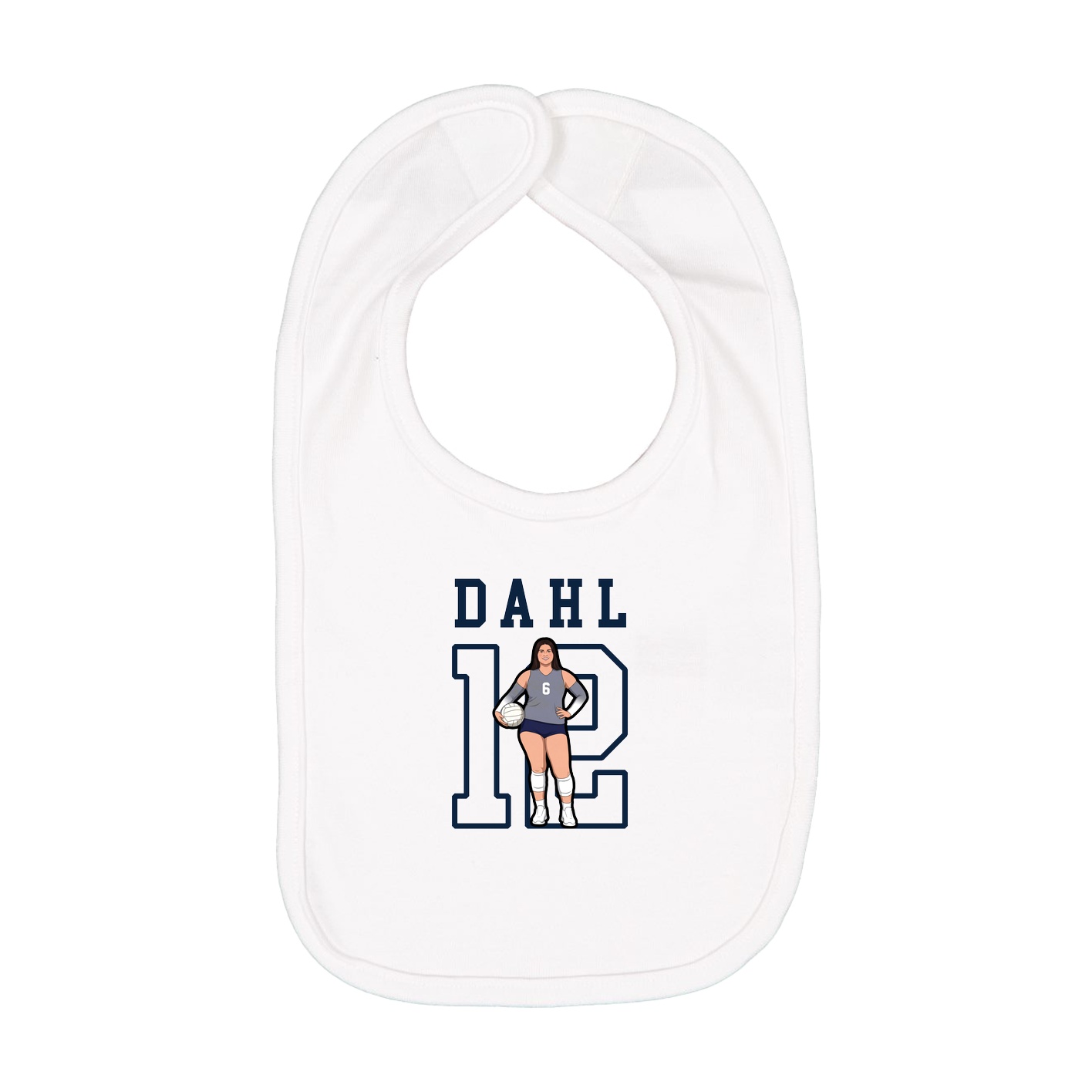 Infant Bib — Shirsey in White