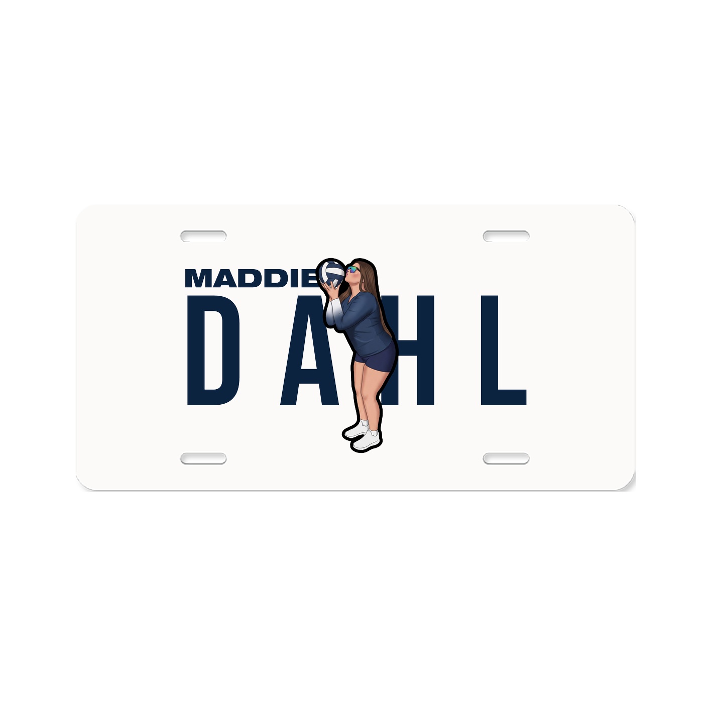 License Plate — Player Name in Classic