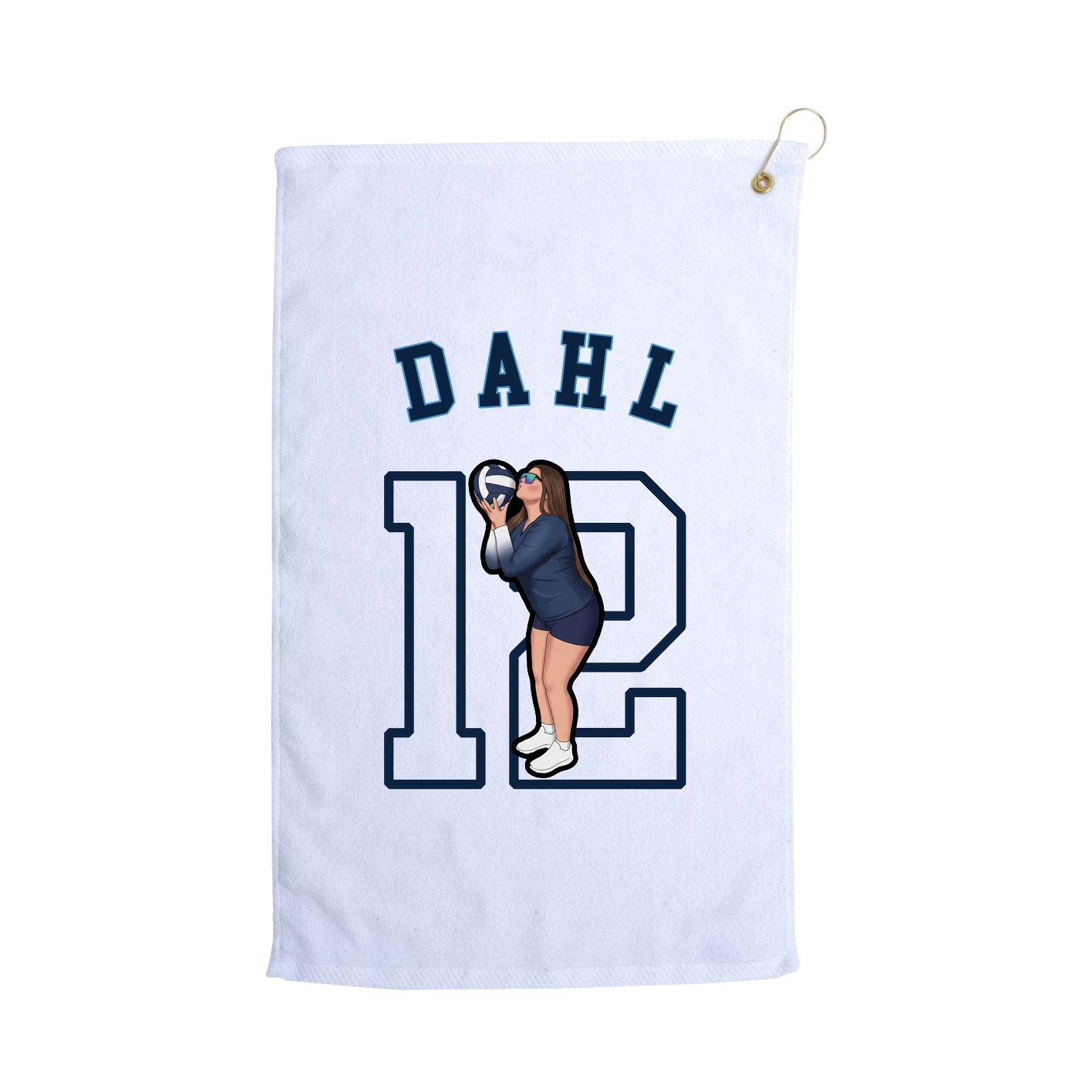 Golf Towel — Shirsey Arch in White