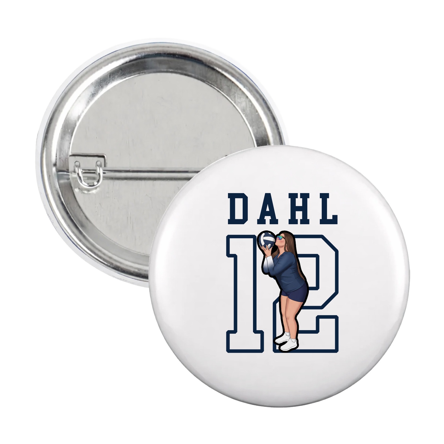 Game Day Button — Shirsey in White
