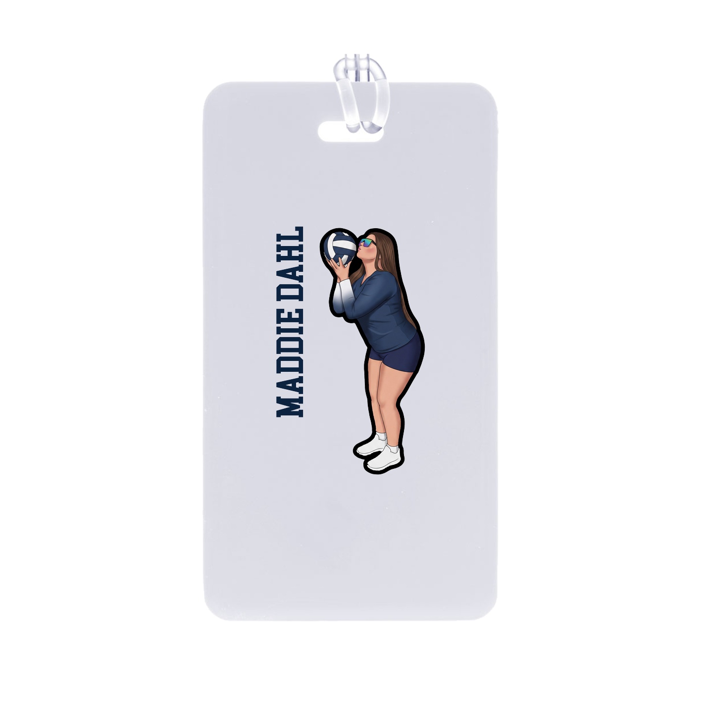 Bag Tag — Name Vertical in Classic